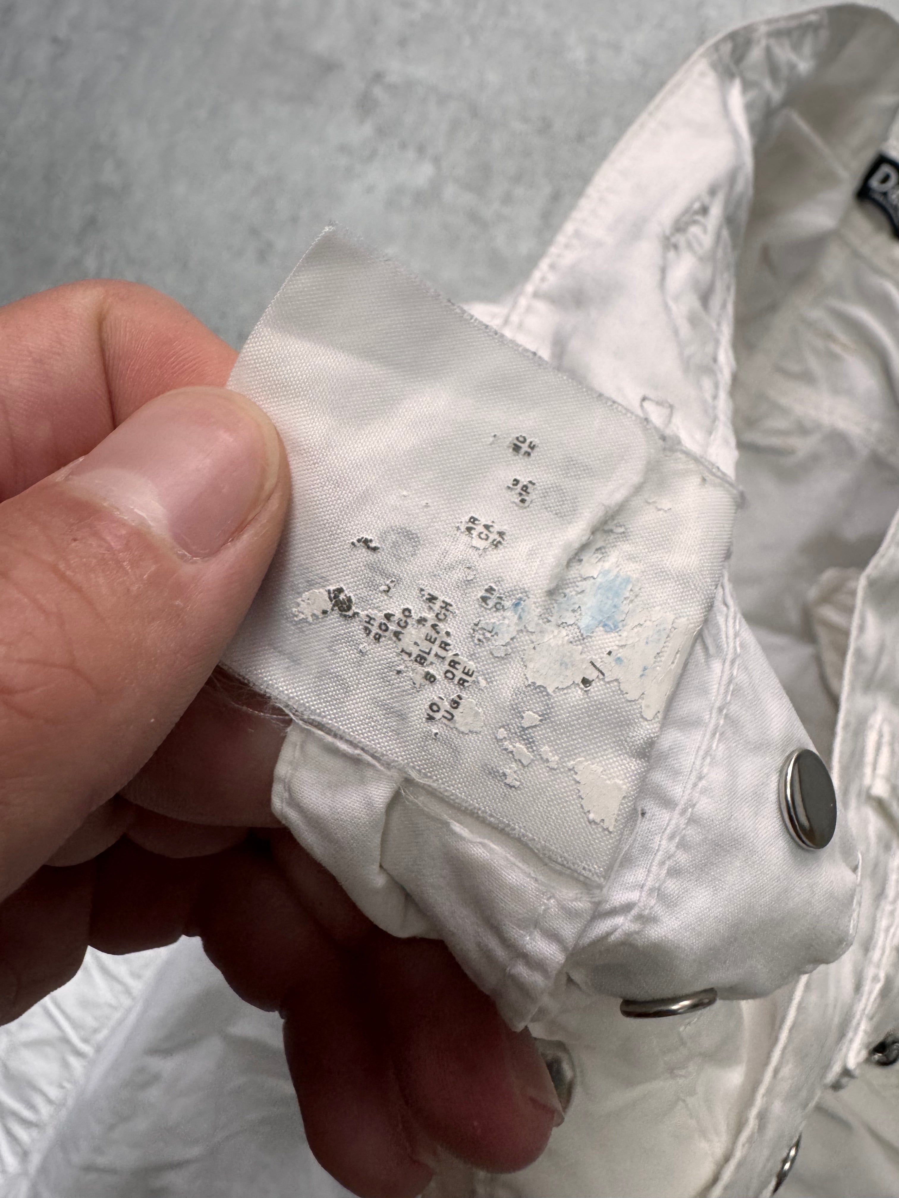 SS2004 Dolce & Gabbana Soft White Cargo Flared Pants