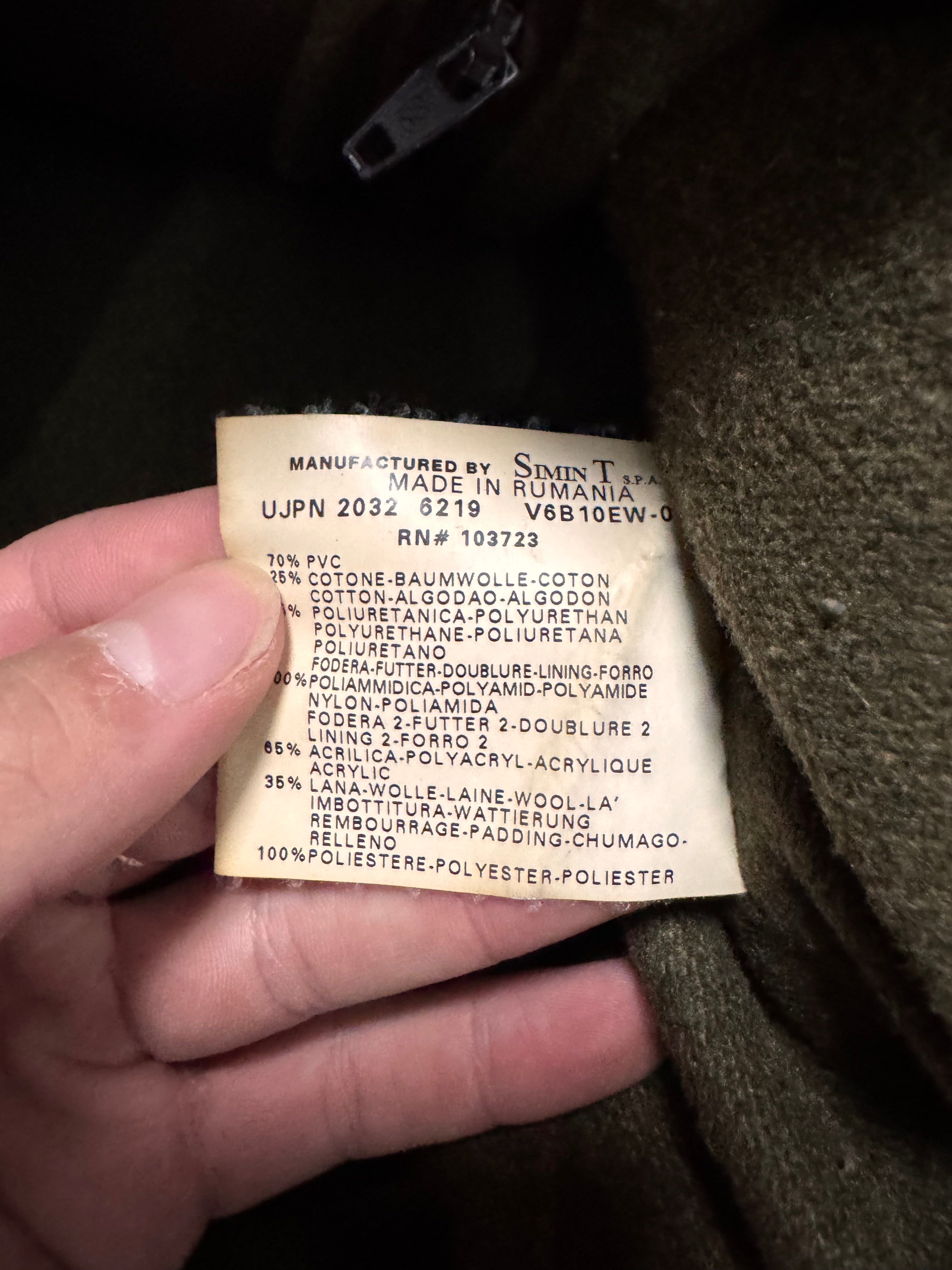 2000s Armani Biker Relief Leather Jacket