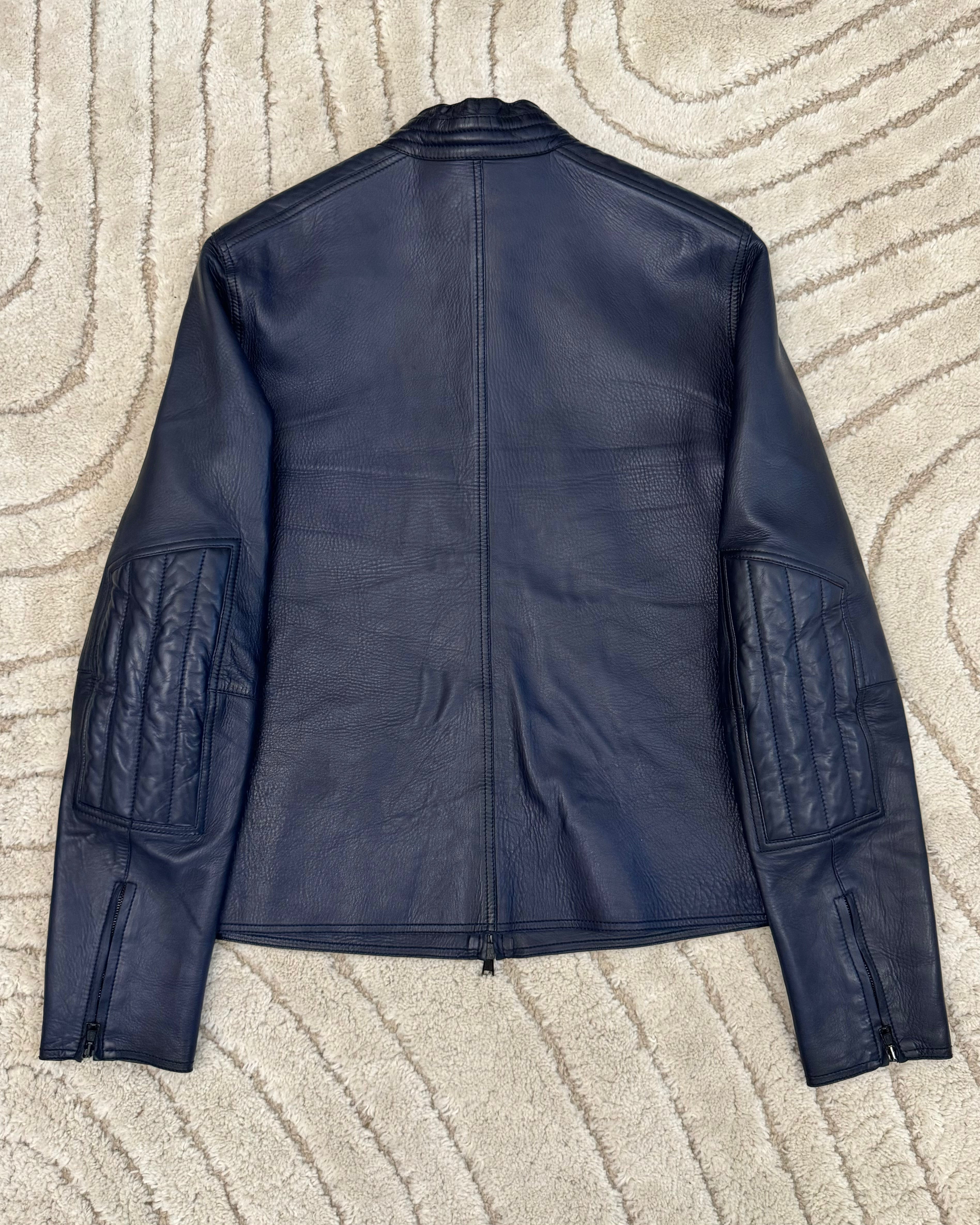 SS1999 グッチ バイカー レザー ジャケット by トム フォード (M)