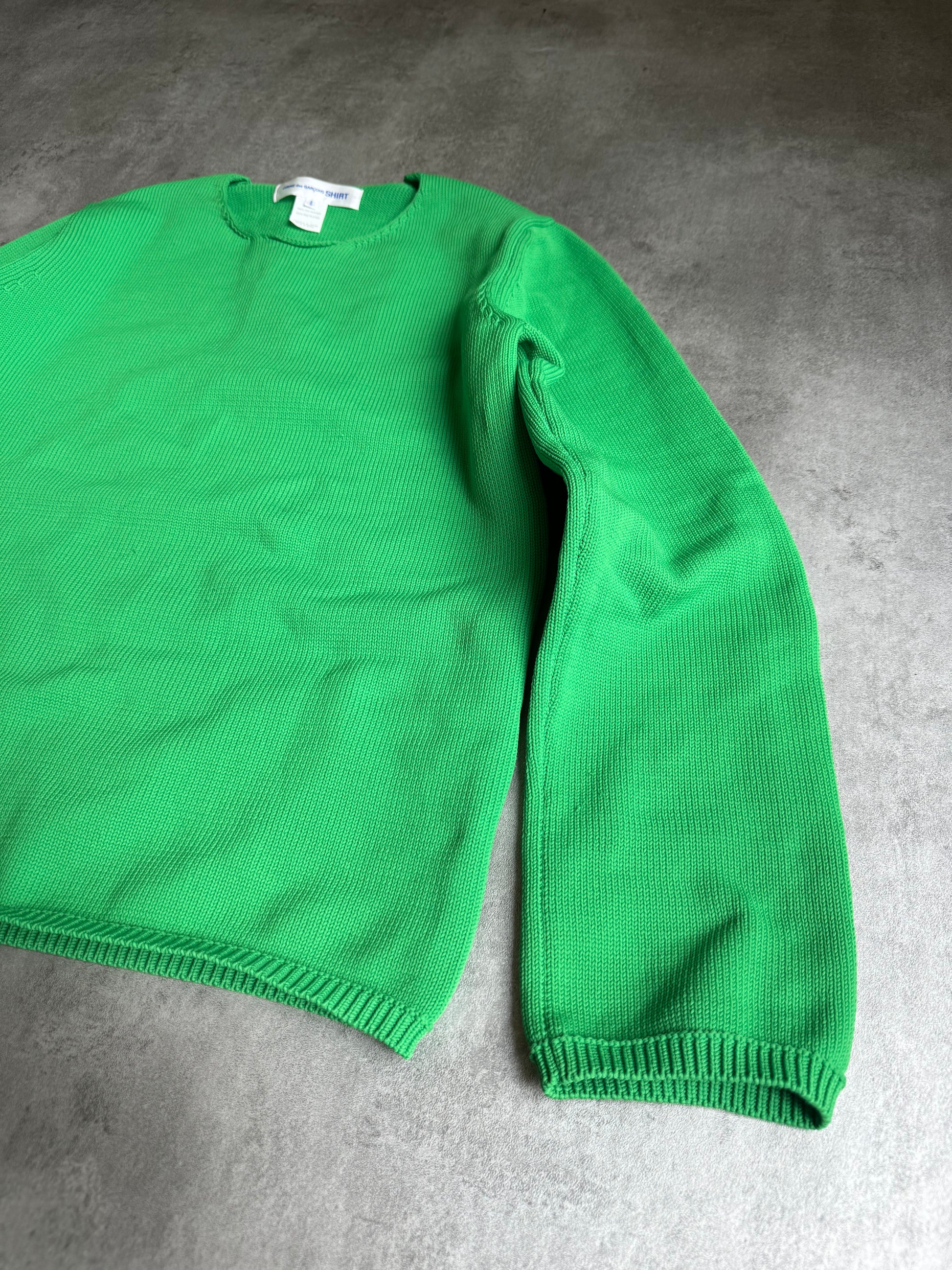 Comme des Garçons Shirt Relaxed Green Sweater (S) - 8