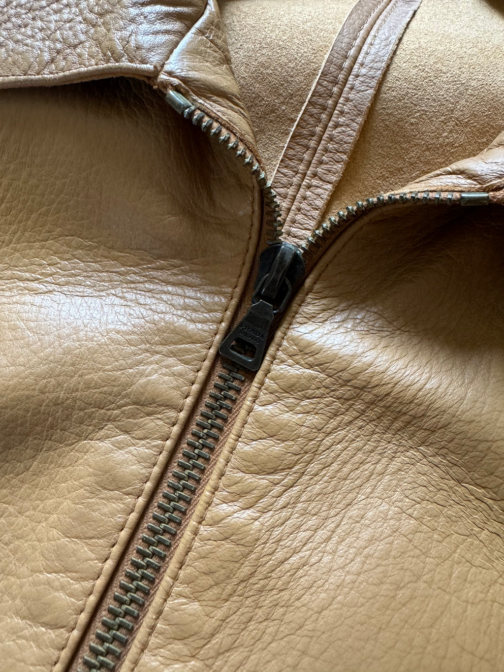 SS2001 Prada Subtile Excellence Italian Leather Jacket (M) - 8