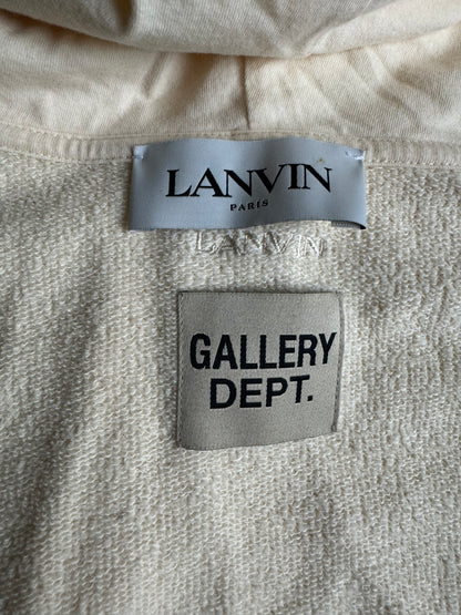 Gallery Dept x Lanvin Beige Logo Hoodie (XS) - 7