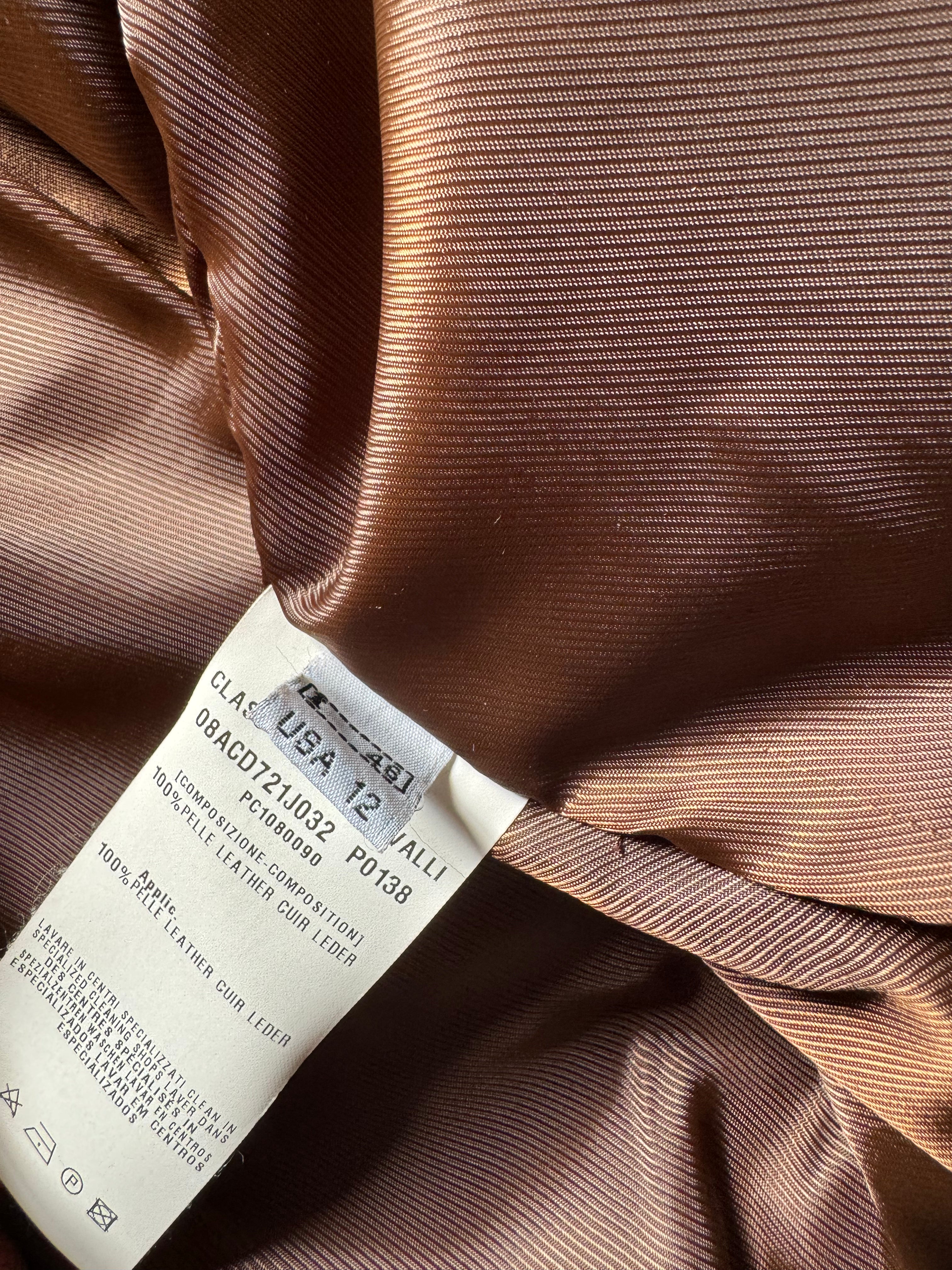 2000s Roberto Cavalli Brown Fur Optimum Leather Jacket  (S) - 6