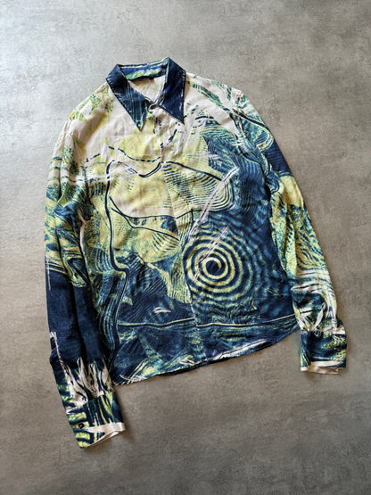 AW2001 Roberto Cavalli Psychadelic Shirt (M) - 7