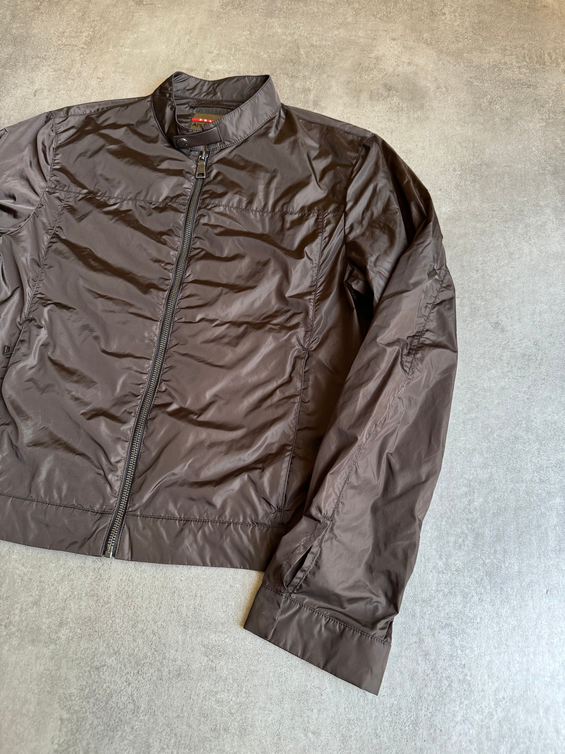 SS2012 Prada Brown Windbreaker Soft Jacket (M) - 10