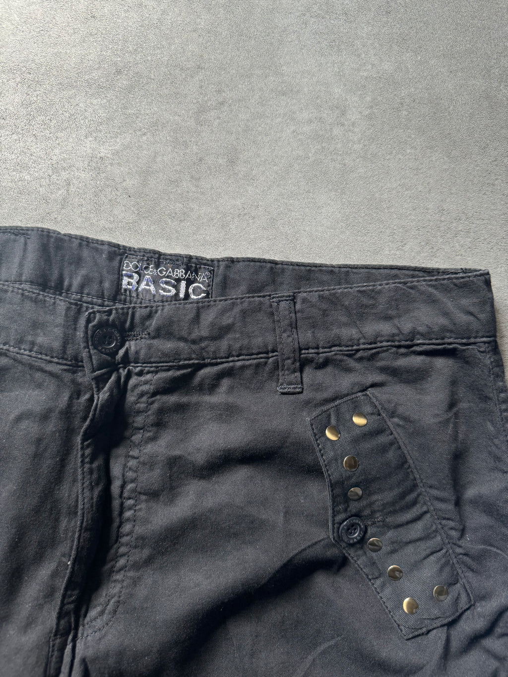 SS2010 Dolce & Gabbana Black Double Knee Cozy Straight Pants (M) - 8