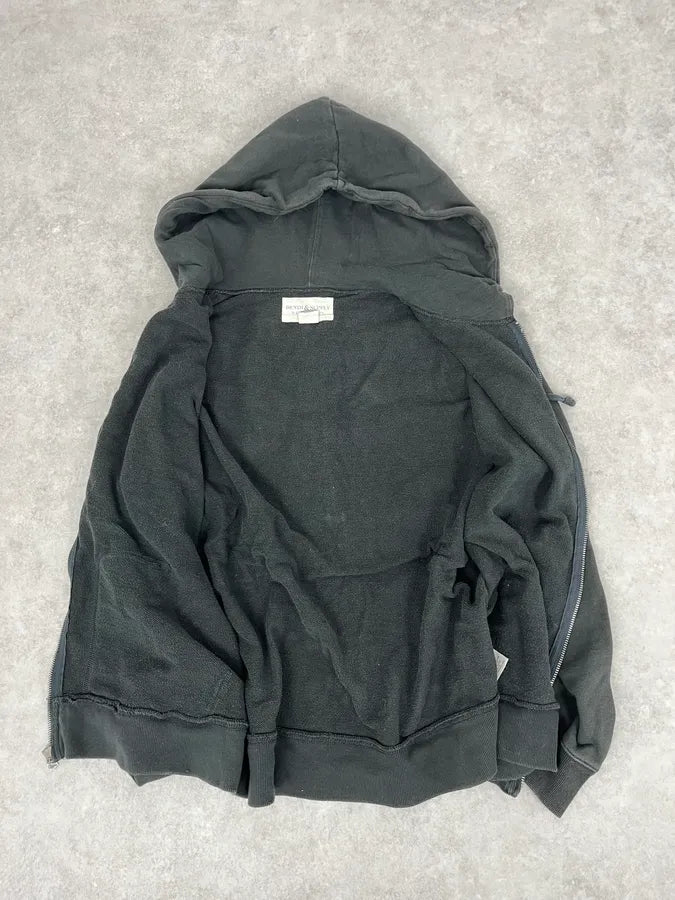 Ralph Lauren Denim & Supply Back USA Flag Grey Zip-Up Hoodie XQaLlRk 7