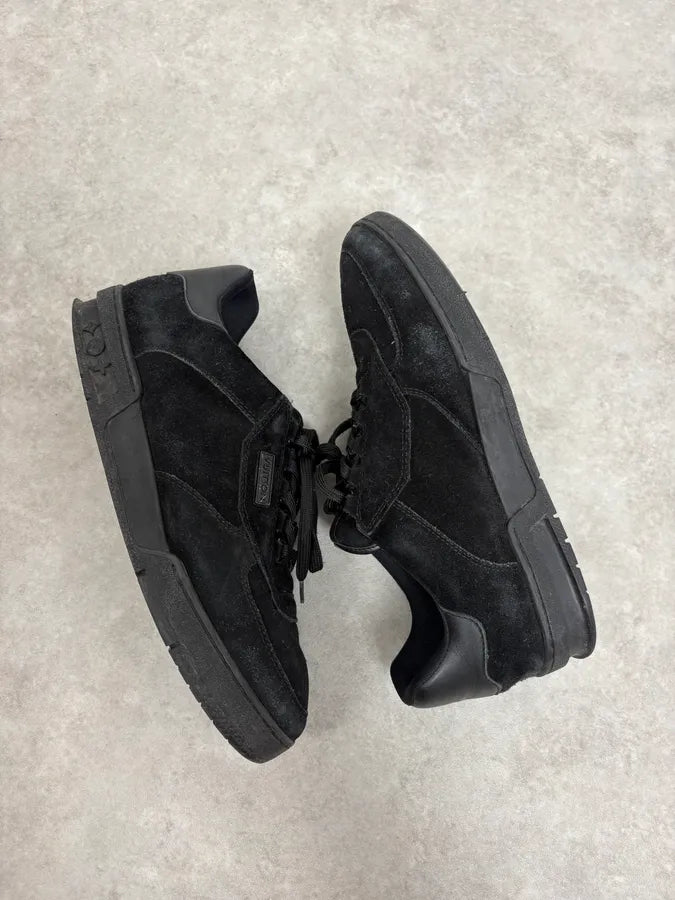 Louis Vuitton Black Suede Low-Top Sneakers kxpfBoq 5