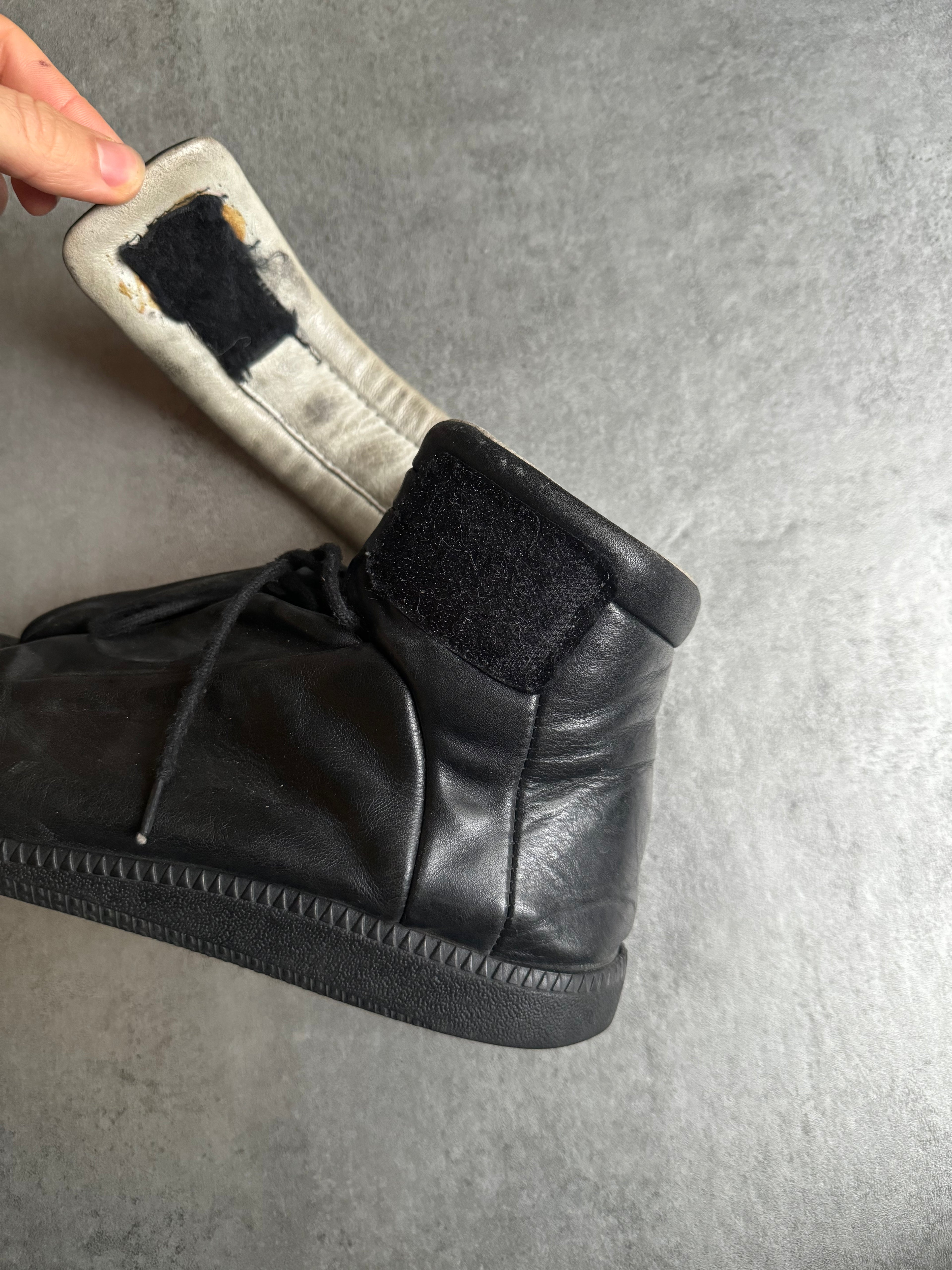 Maison Margiela Future High Black Leather – Dolce Vita Hub