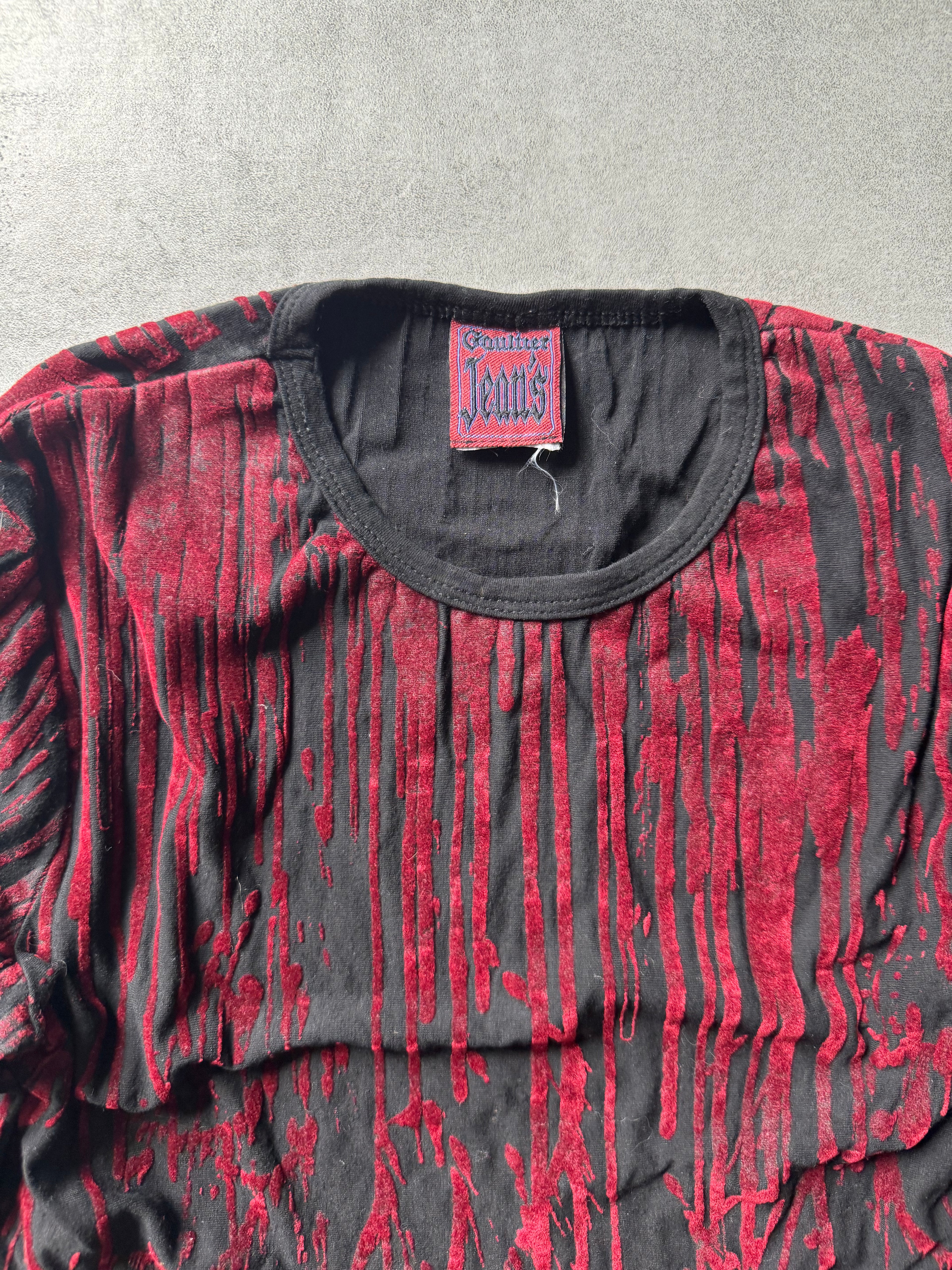 AW1998 Jean Paul Gaultier Blood Devil Skirt/Longsleeves Set (S) - 7