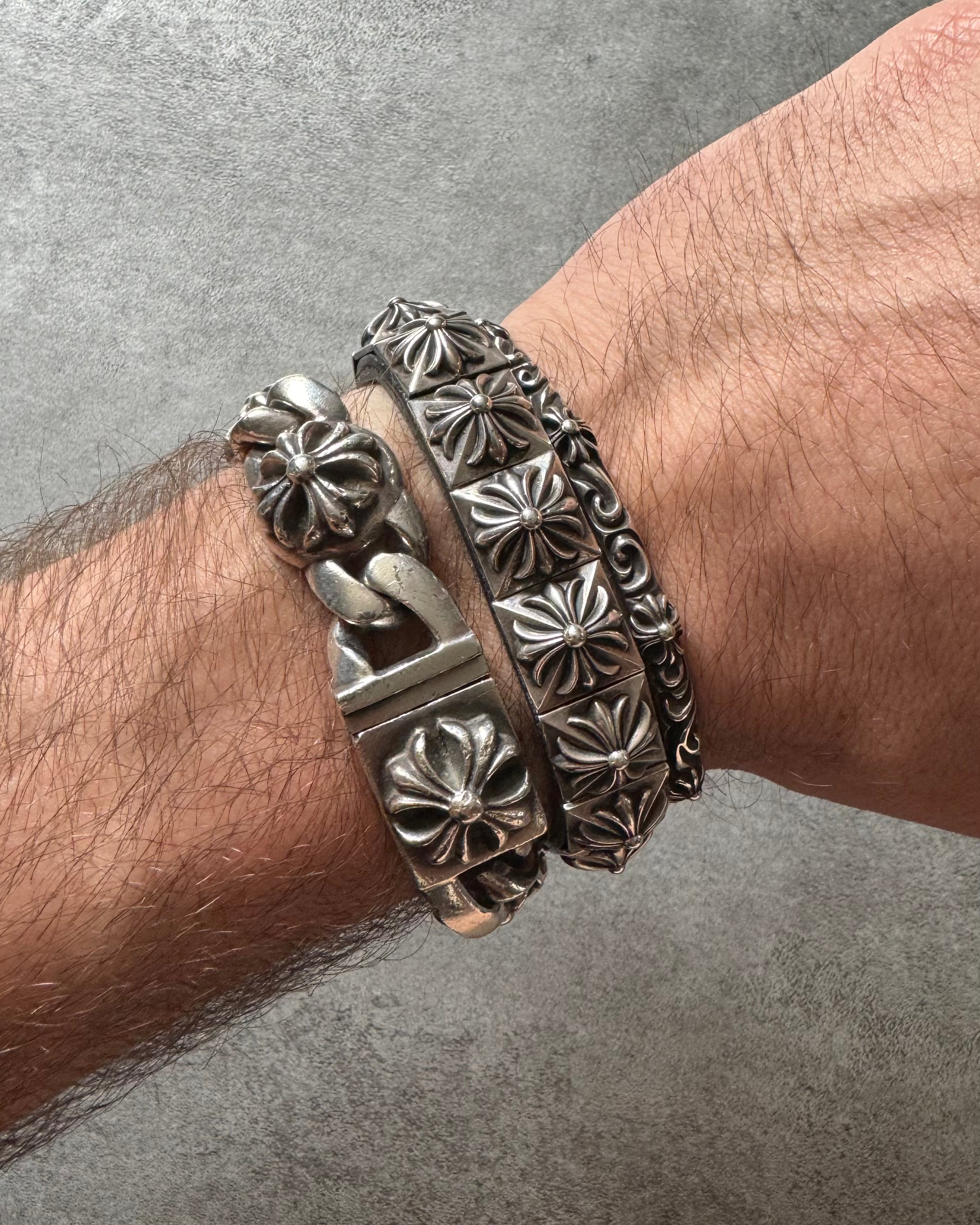 Chrome Hearts SV925 Silver Bangle Bracelet (OS) - 9