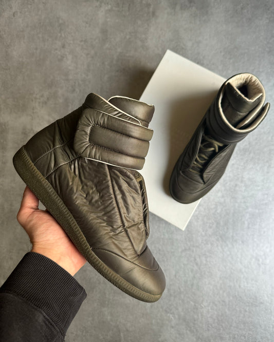 Maison Margiela Future High Olive Puffer Shoes (41) - 1