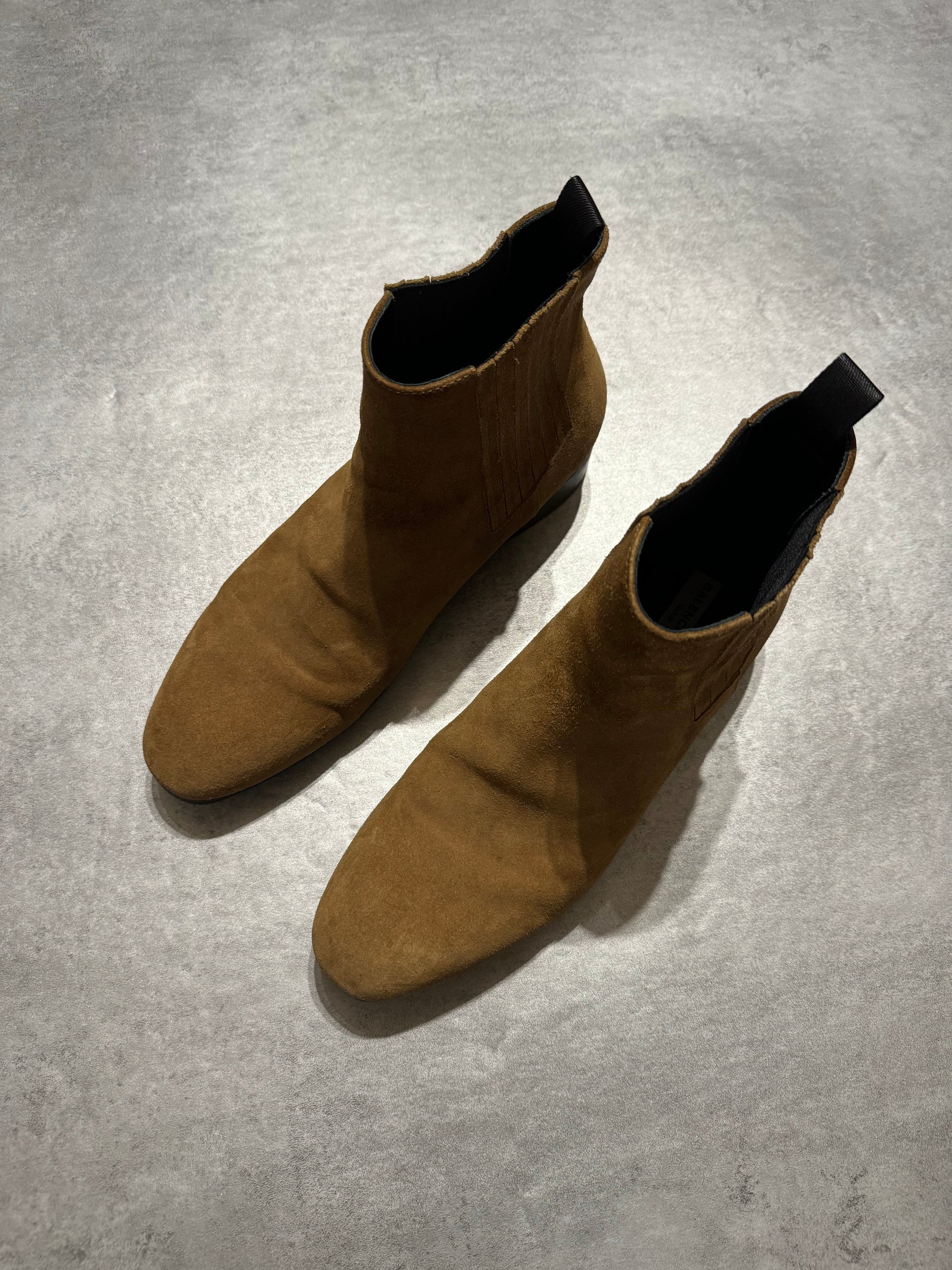 Balenciaga Antilope Camel Suede Leather Boots (43) - 3