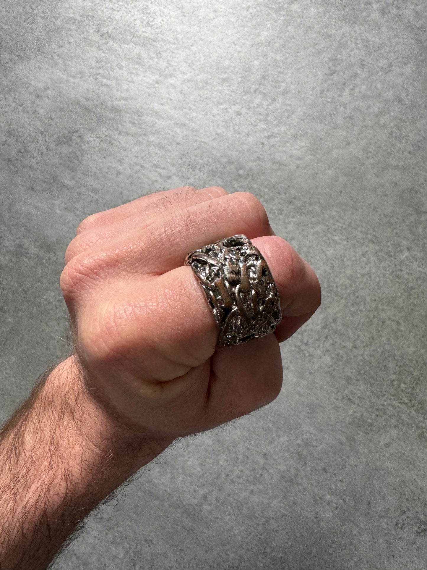 VTG 80s GAULTIER Silver-Tone Mary Ring VTG 80s GAULTIER Silver-Tone Mary Ring