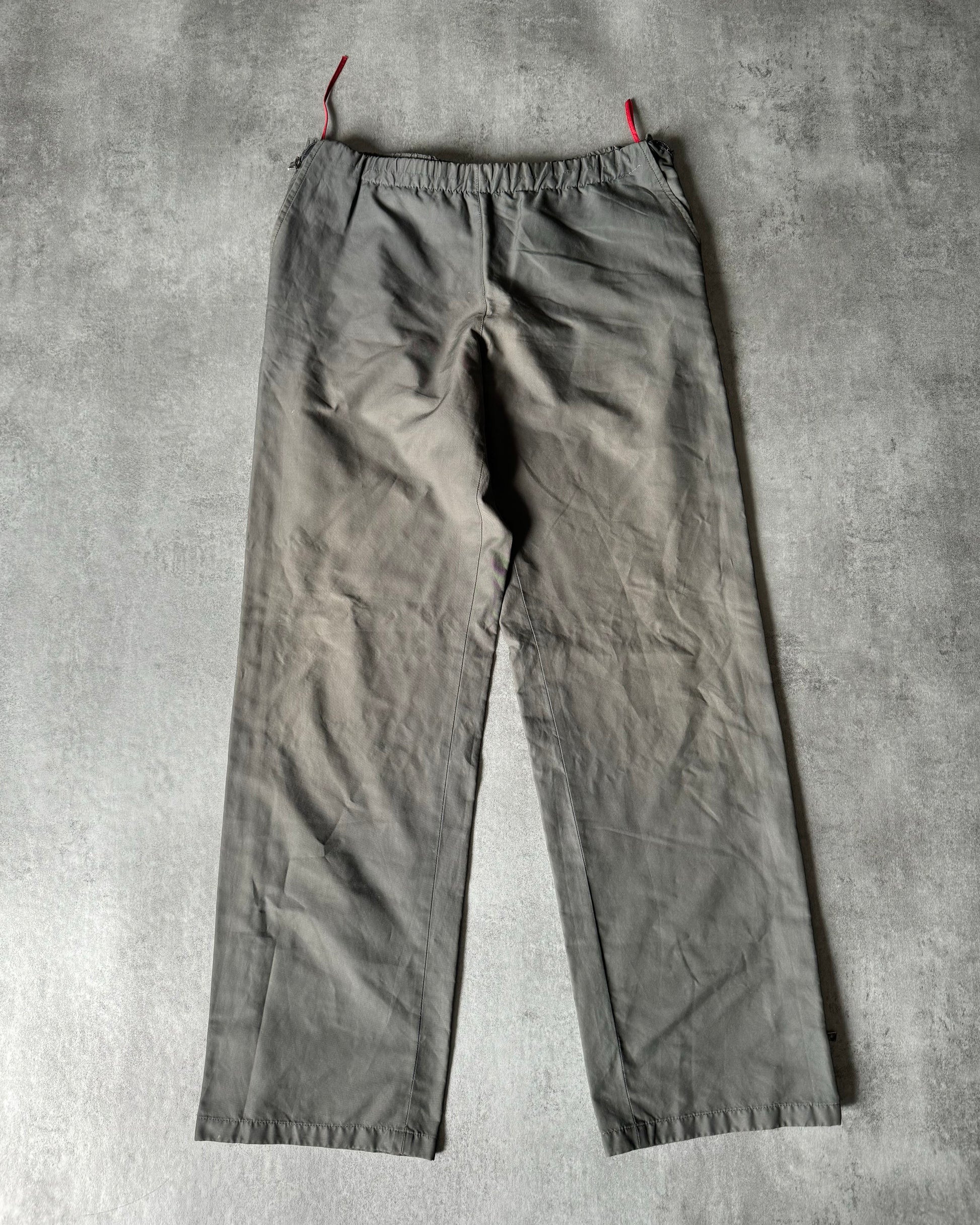 2000s Prada Full Zip Straight Relaxed Pants (M) - 3