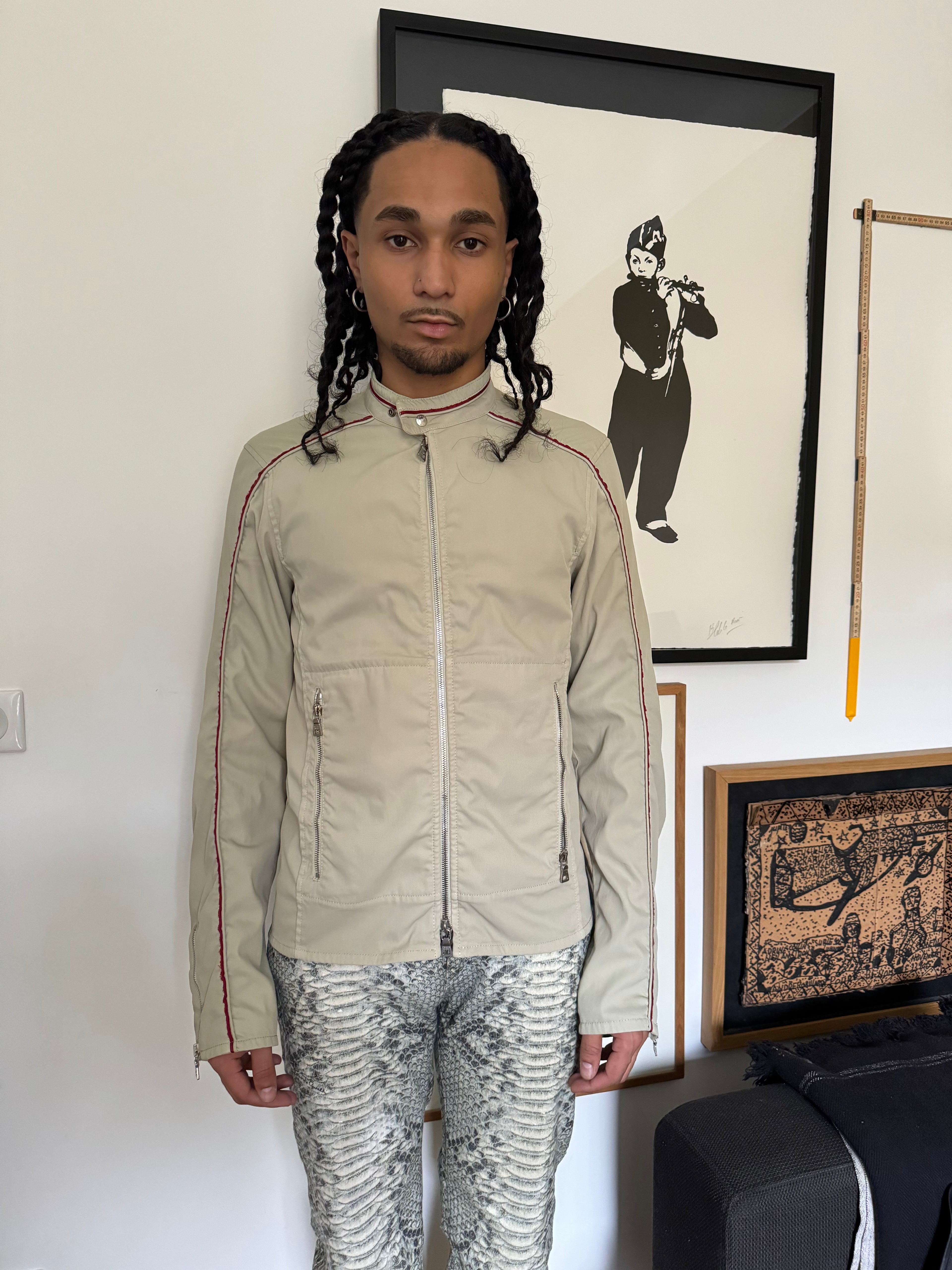 SS1999 Prada Citizen Beige Cozy Light Nylon Jacket (M) - 2