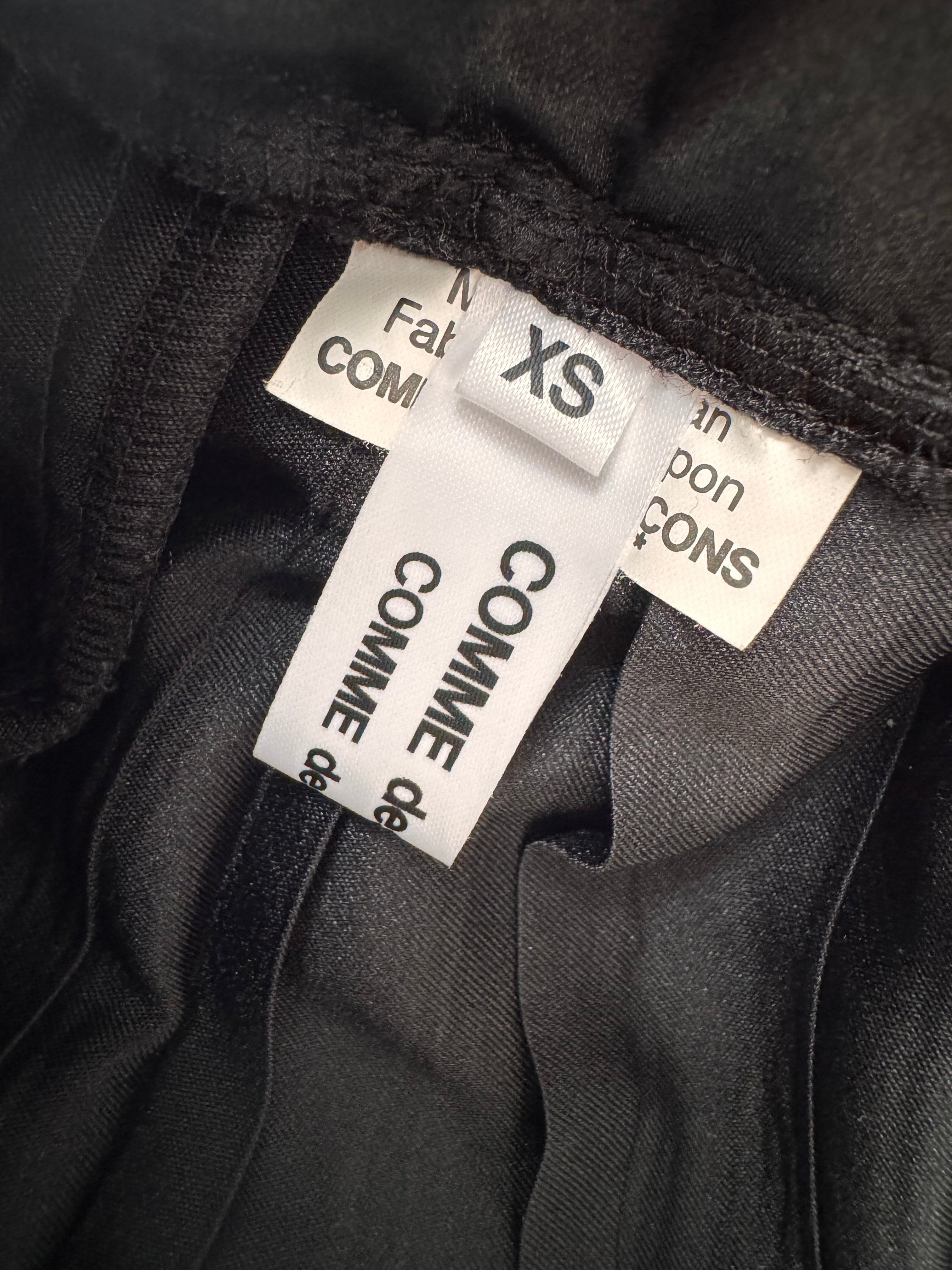 AW2020 Comme Des Garçons Pleats Black Skirt (XS)