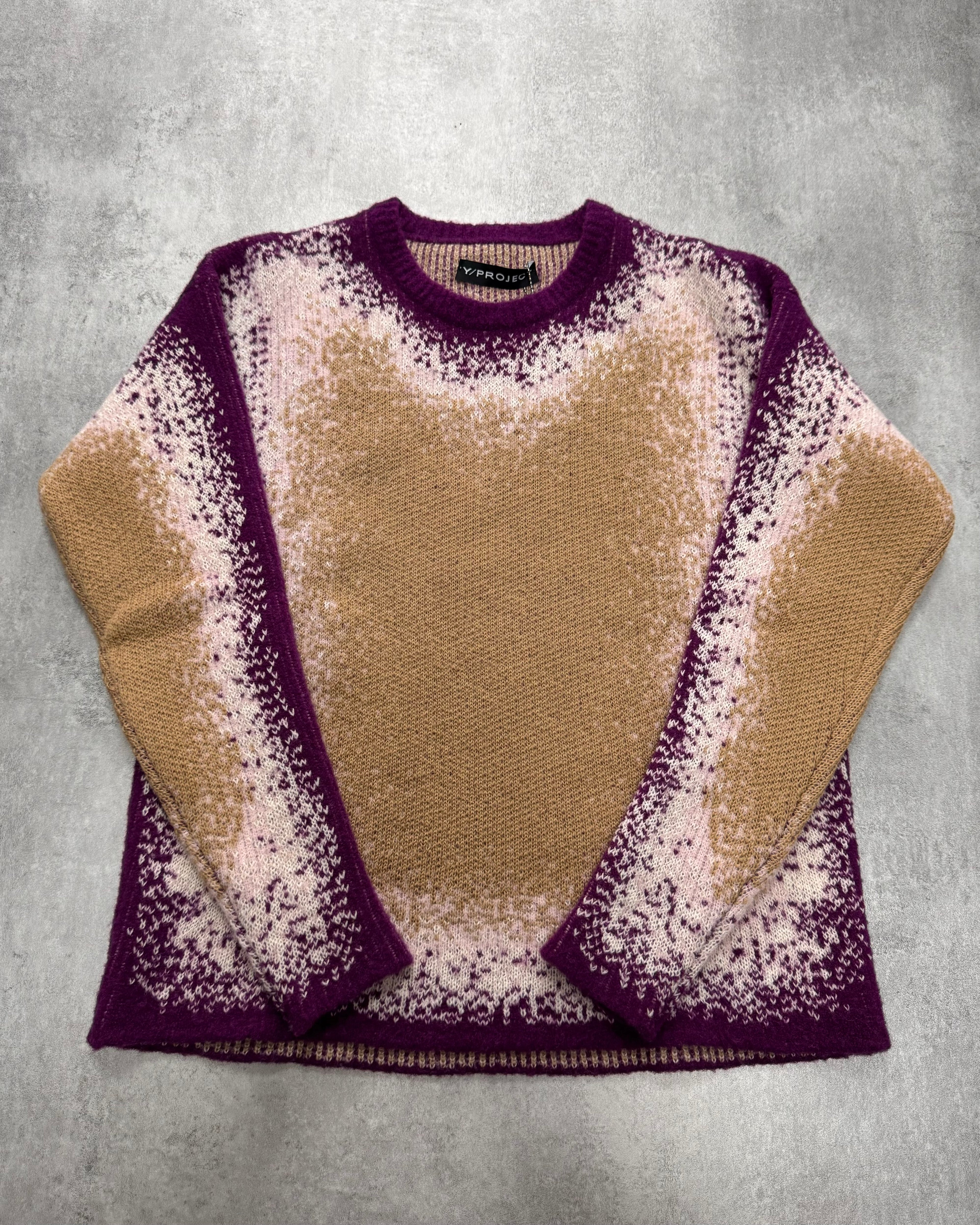 Y/Project Spray-Effect Knitted Gradient Sweater