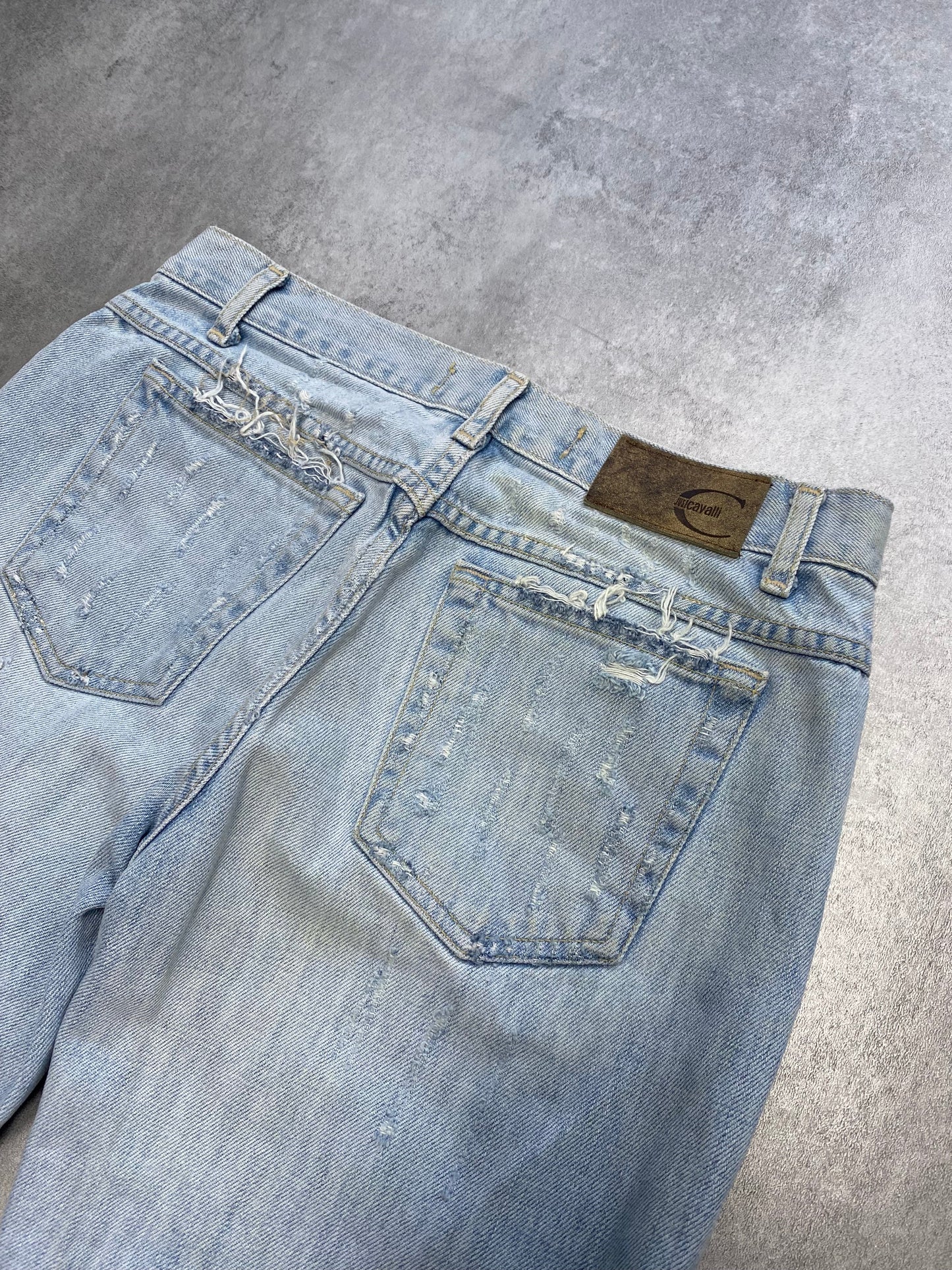 Just Cavalli Embelished Crystal Denim Jeans (XS)