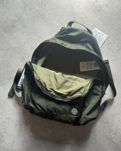 AW2021 Stone Island Olive Compass-Patch Backpack (OS) - 2