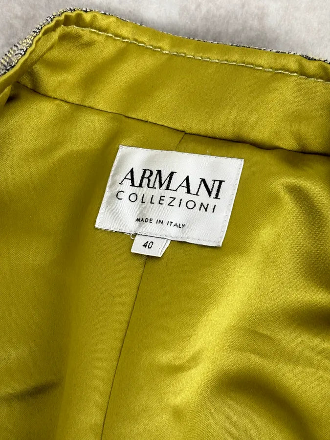 2000s Armani Collezioni Sage Green Double-Breasted Jacket xhziKCK 10