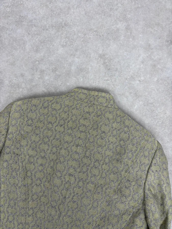 2000s Armani Collezioni Sage Green Double-Breasted Jacket xhziKCK 5