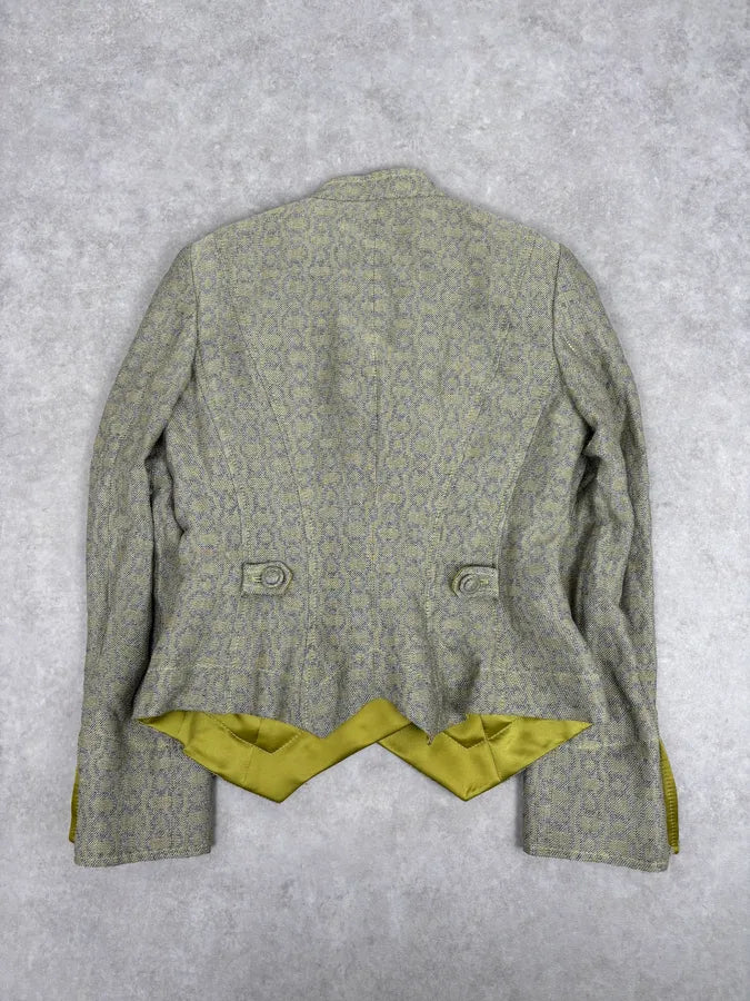 2000s Armani Collezioni Sage Green Double-Breasted Jacket xhziKCK 3
