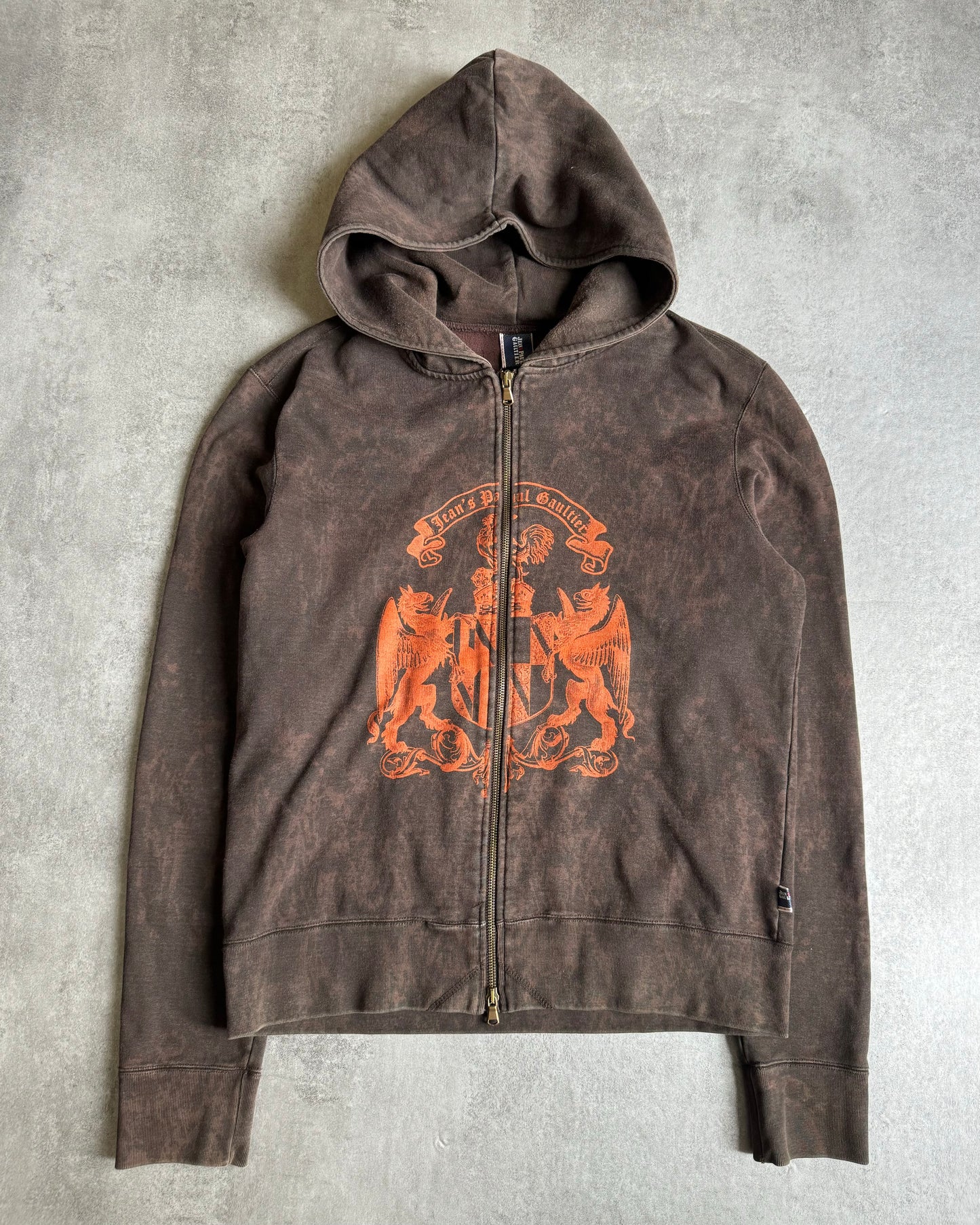 2000s Jean Paul Gaultier Royal Legacy Brown & Orange Archive Zip-up (M) - 4