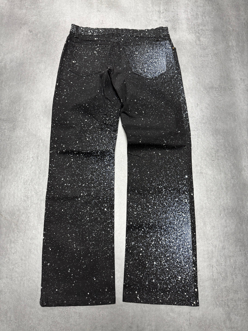 2000s Roberto Cavalli Galaxy White Expansion Pants