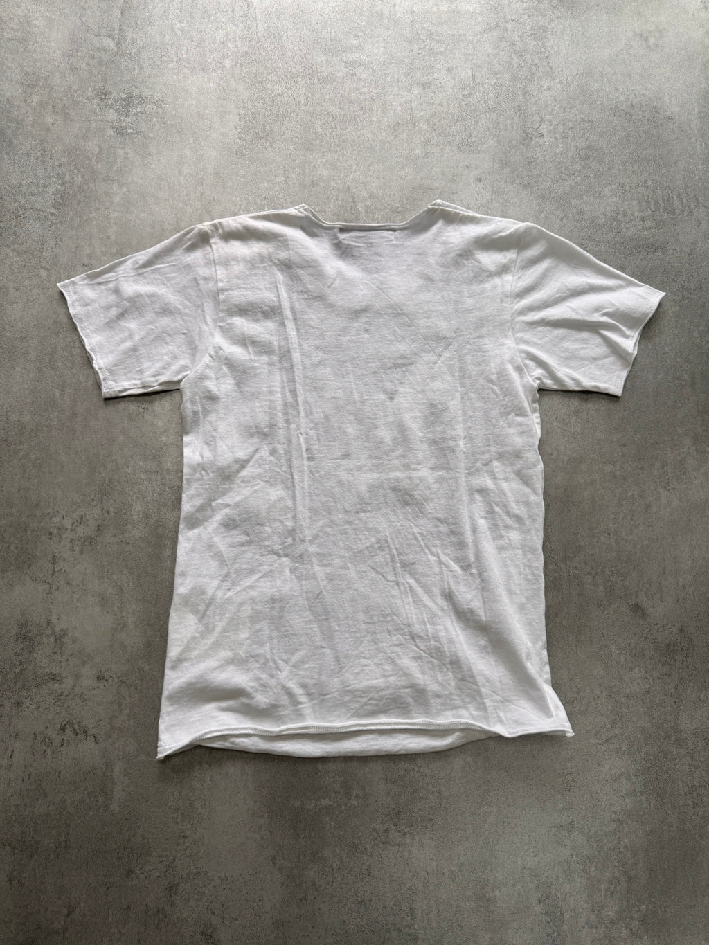 Comme Des Garçons White Floral Tricot Tee