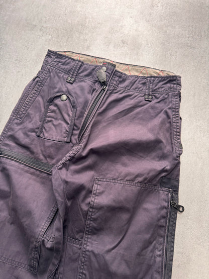 2000s Diesel Cargo Technical Purple Blue Pants (S/M)