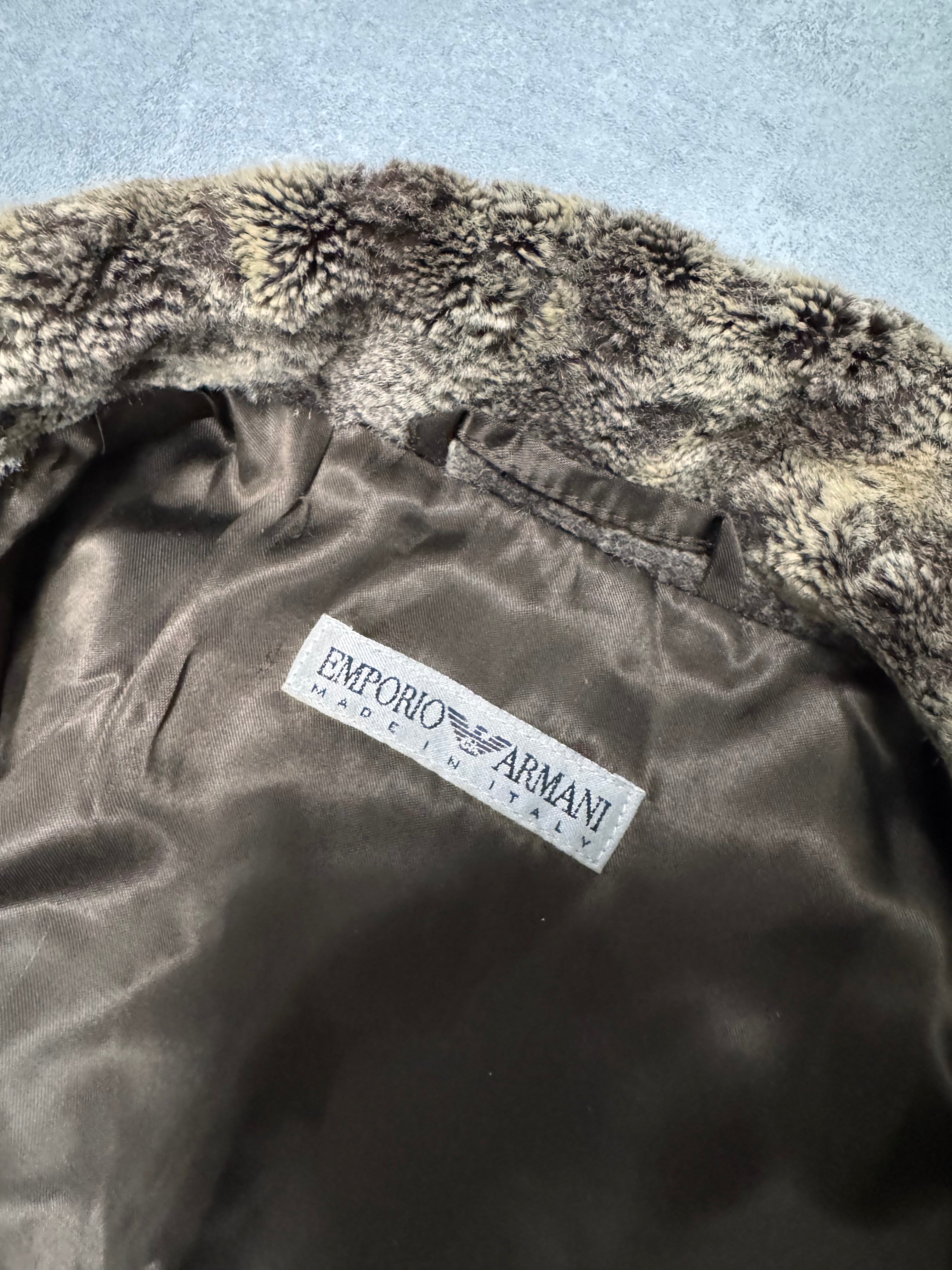 1990s Emporio Armani Furry Jacket