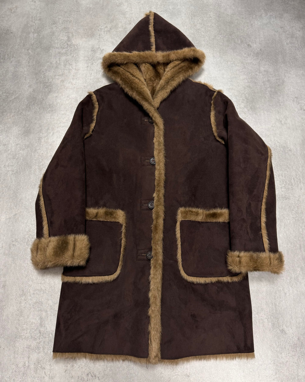 1990s Balmain Faux Fur Reversible Jacket