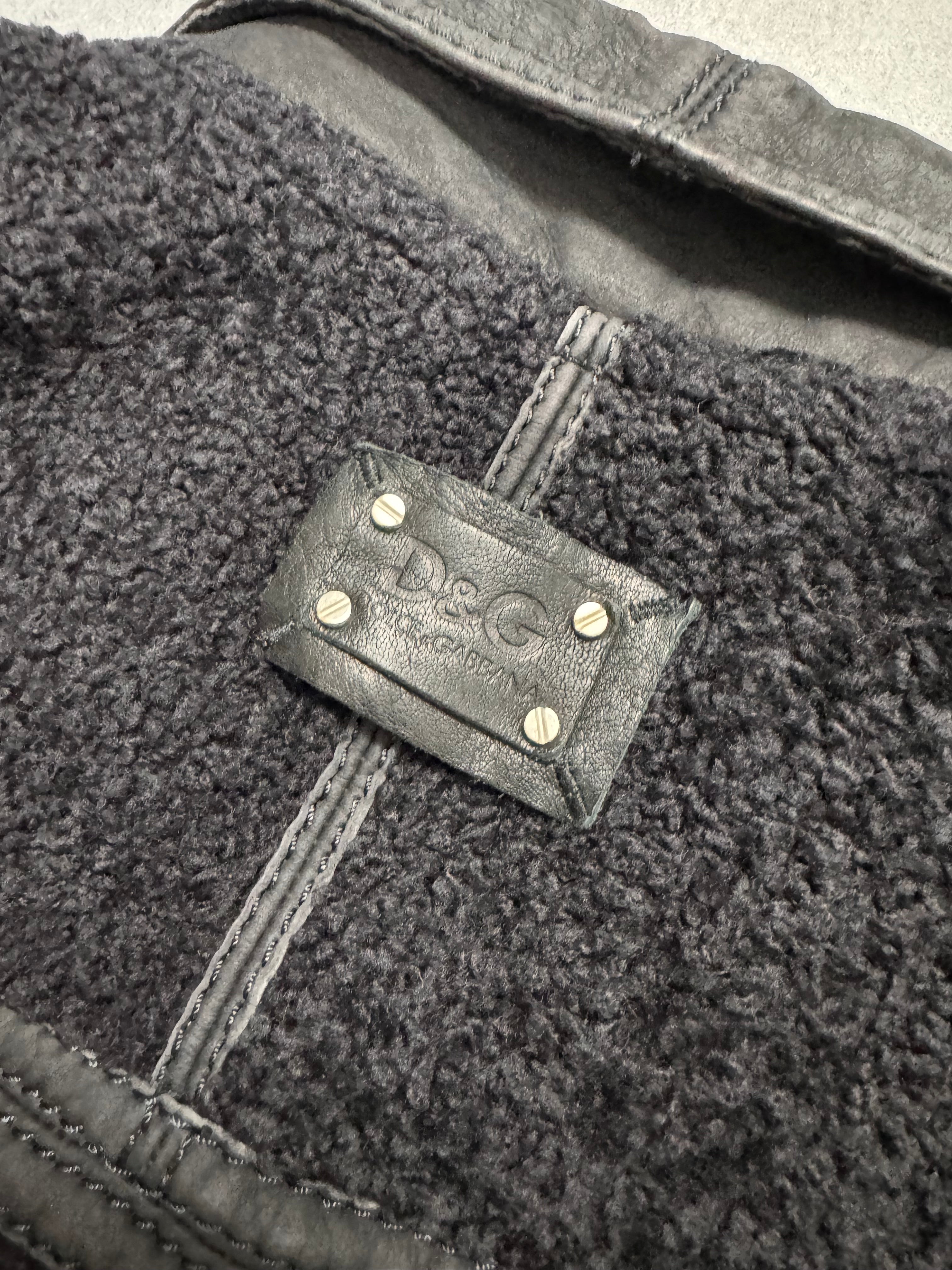 2000s Dolce & Gabbana Lamb Leather Jacket