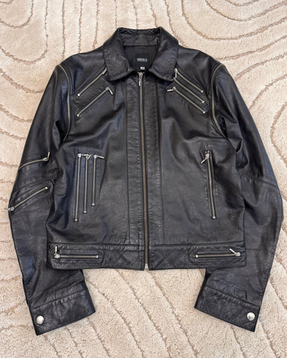 Versace MJ Multi-Zip Leather Jacket (M)