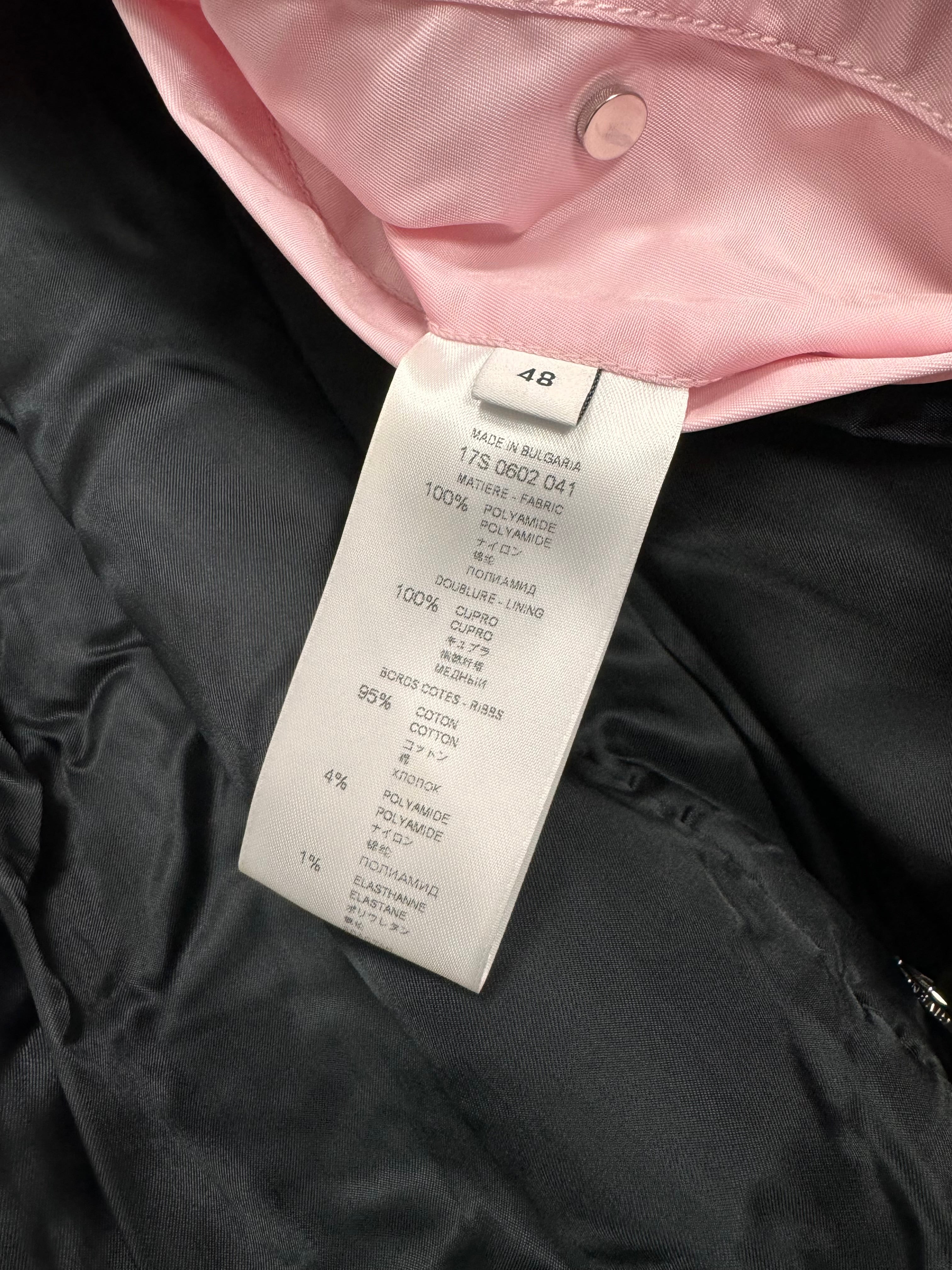 2016 AW ジバンシィ ピンク アシンメトリー ジップ ボンバー ジャケット (S)