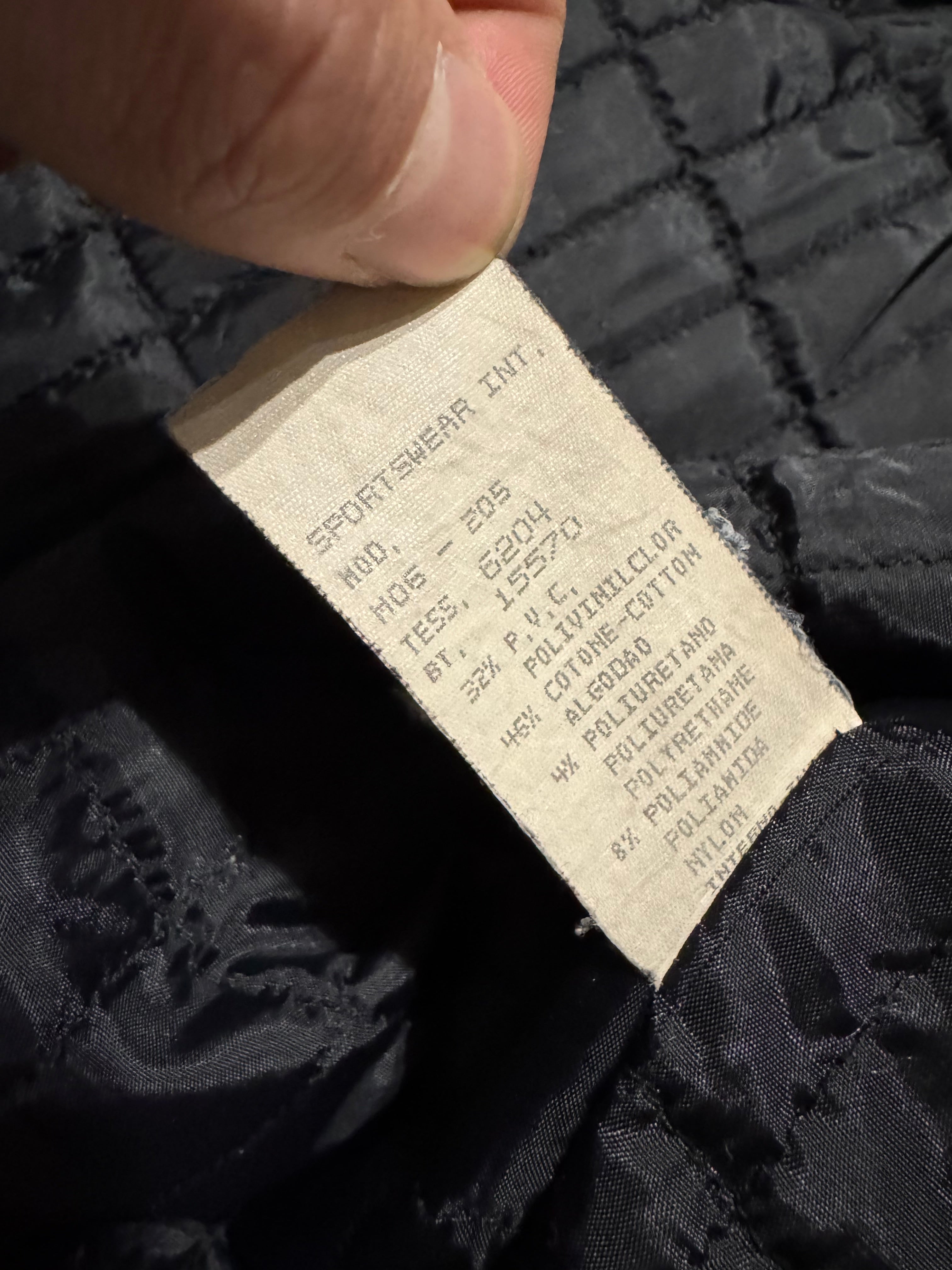 2000s Moschino Nylon Hybrid Black Cropped Jacket