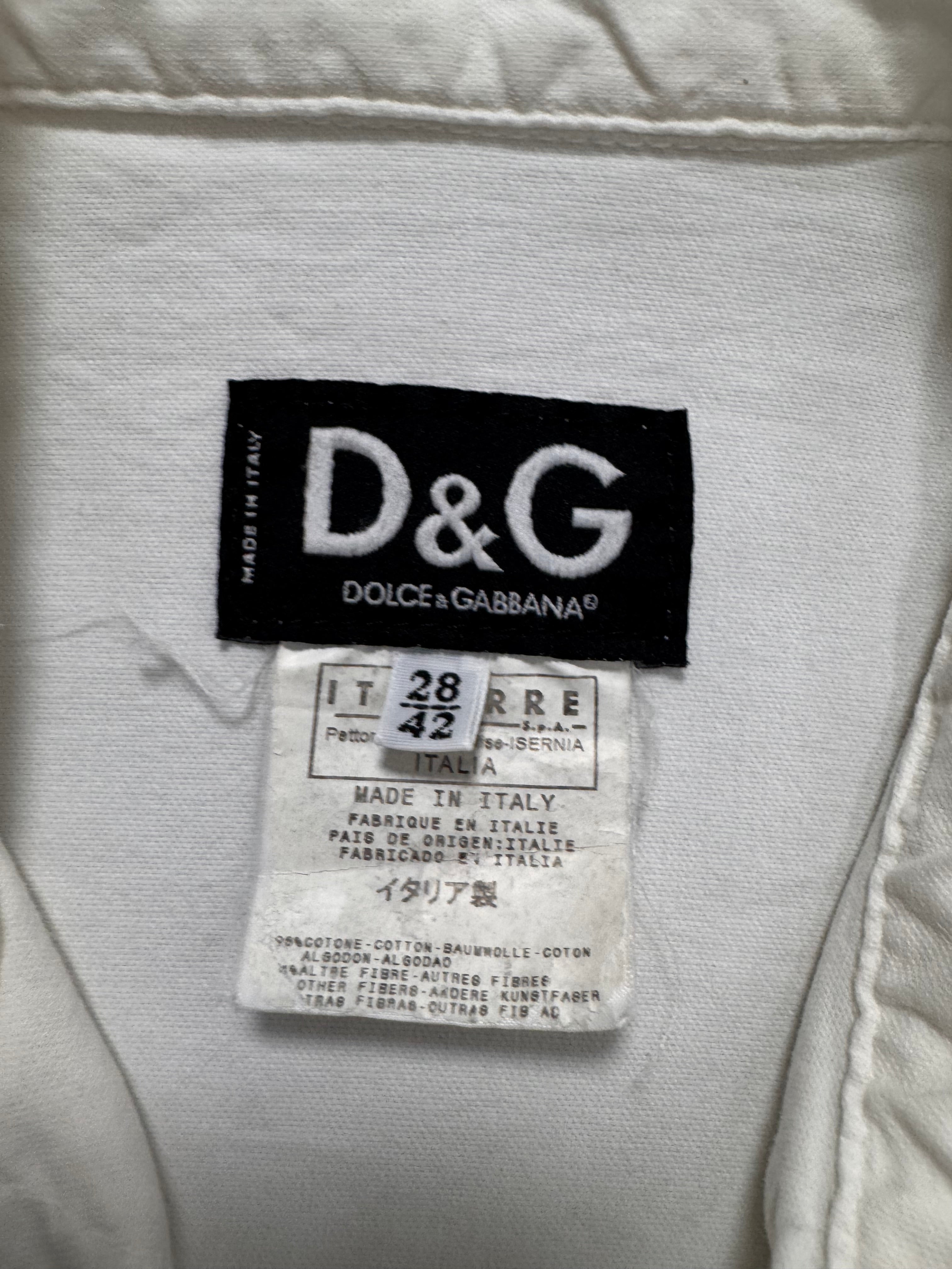 SS2004 Dolce & Gabbana Detachable Zip Cargo White Jacket