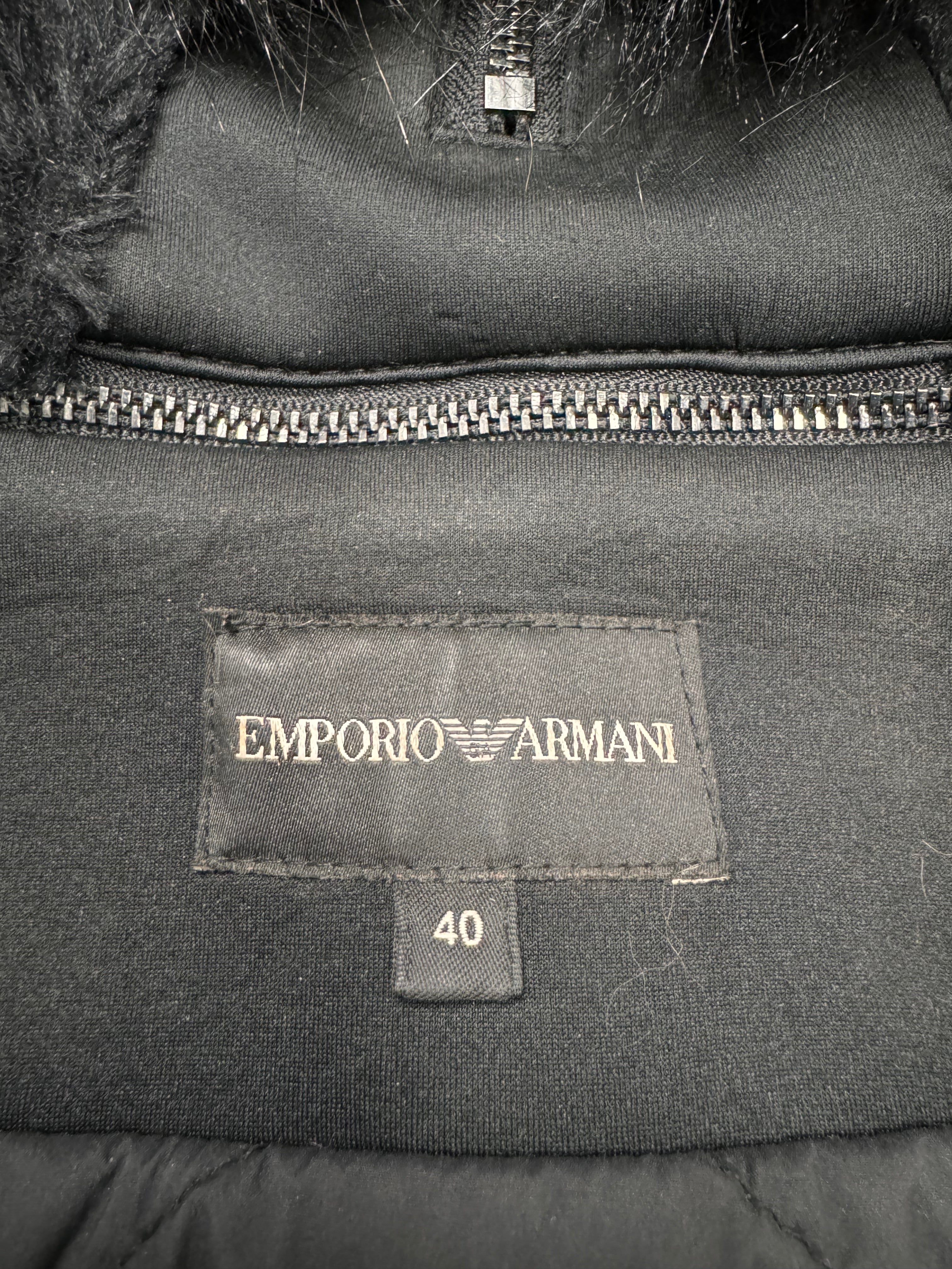 Emporio Armani Embellished Zipped Hood Jacket