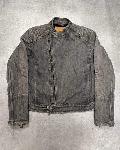 SS2002 Gucci Biker Pro Denim Jacket by Tom Ford (S)