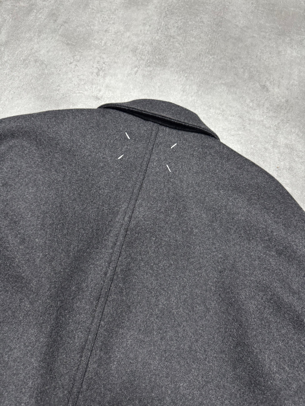 Maison Margiela Grey Wool Minimalist Jacket