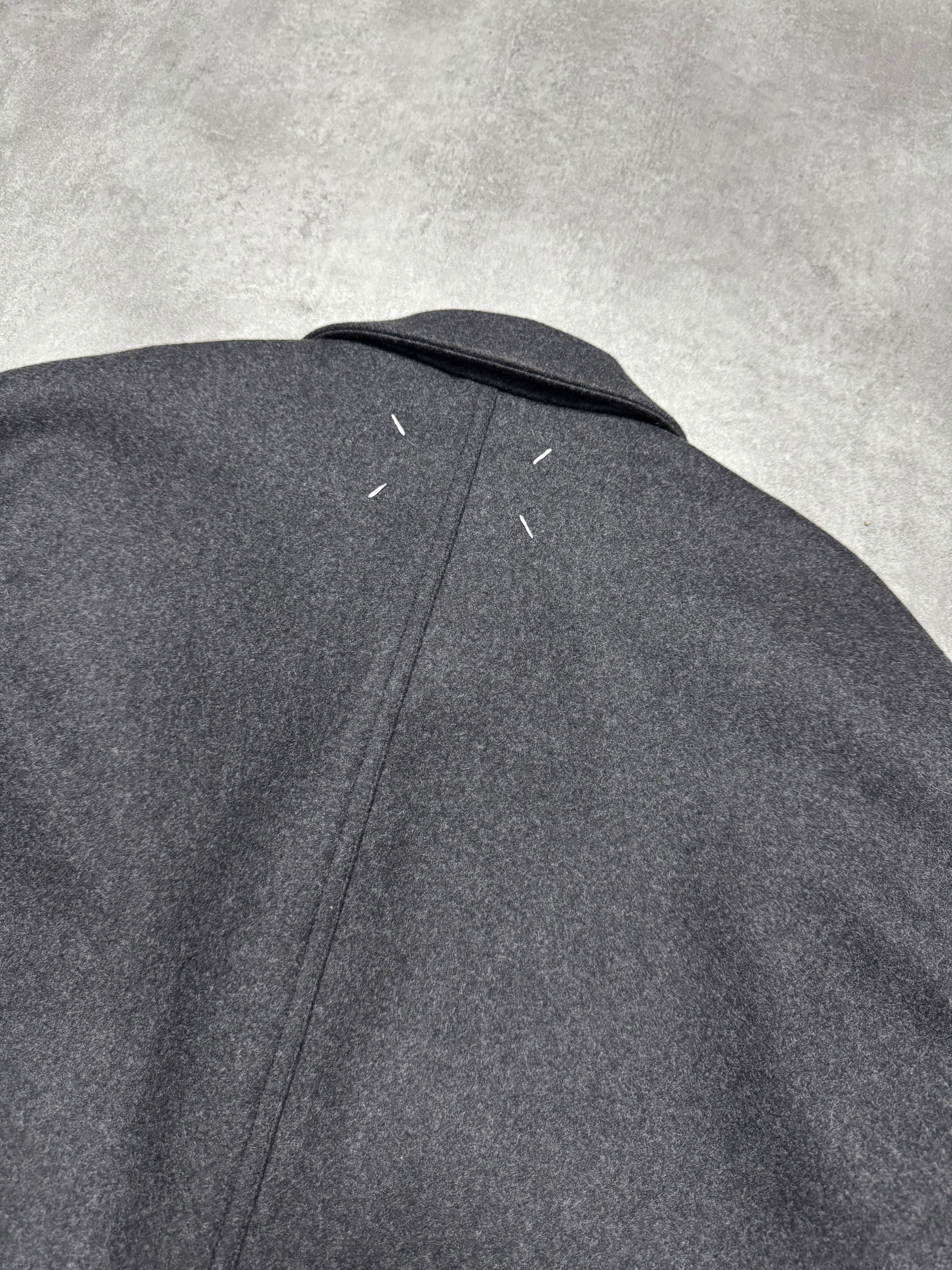 Maison Margiela Grey Wool Minimalist Jacket