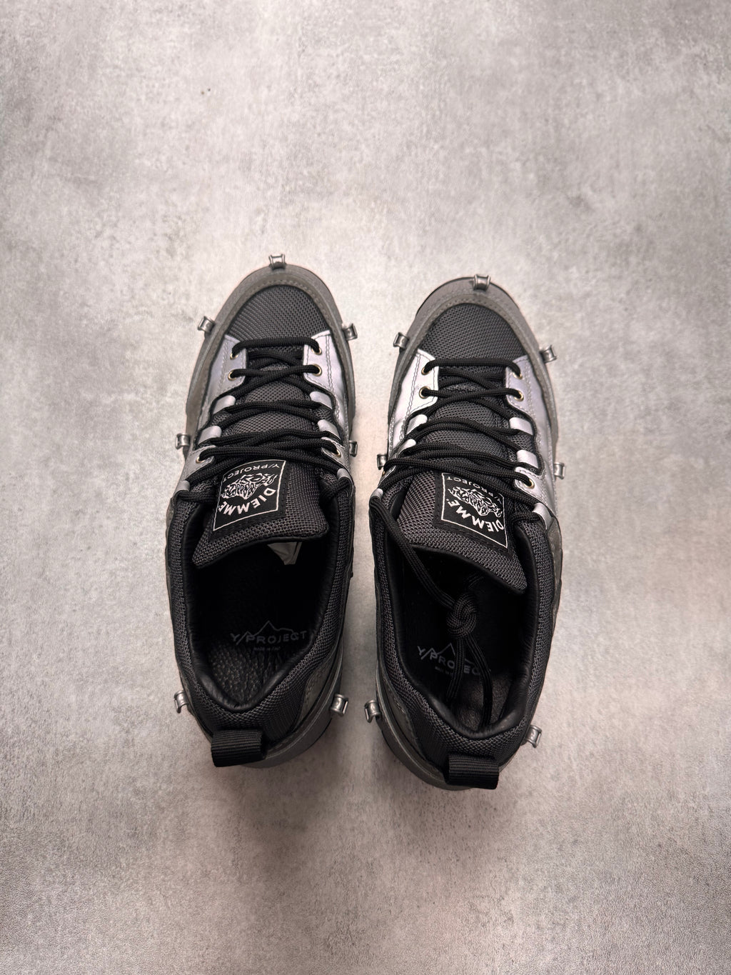 Y/Project x Diemme Silver Grey Grappa Hiker Shoes