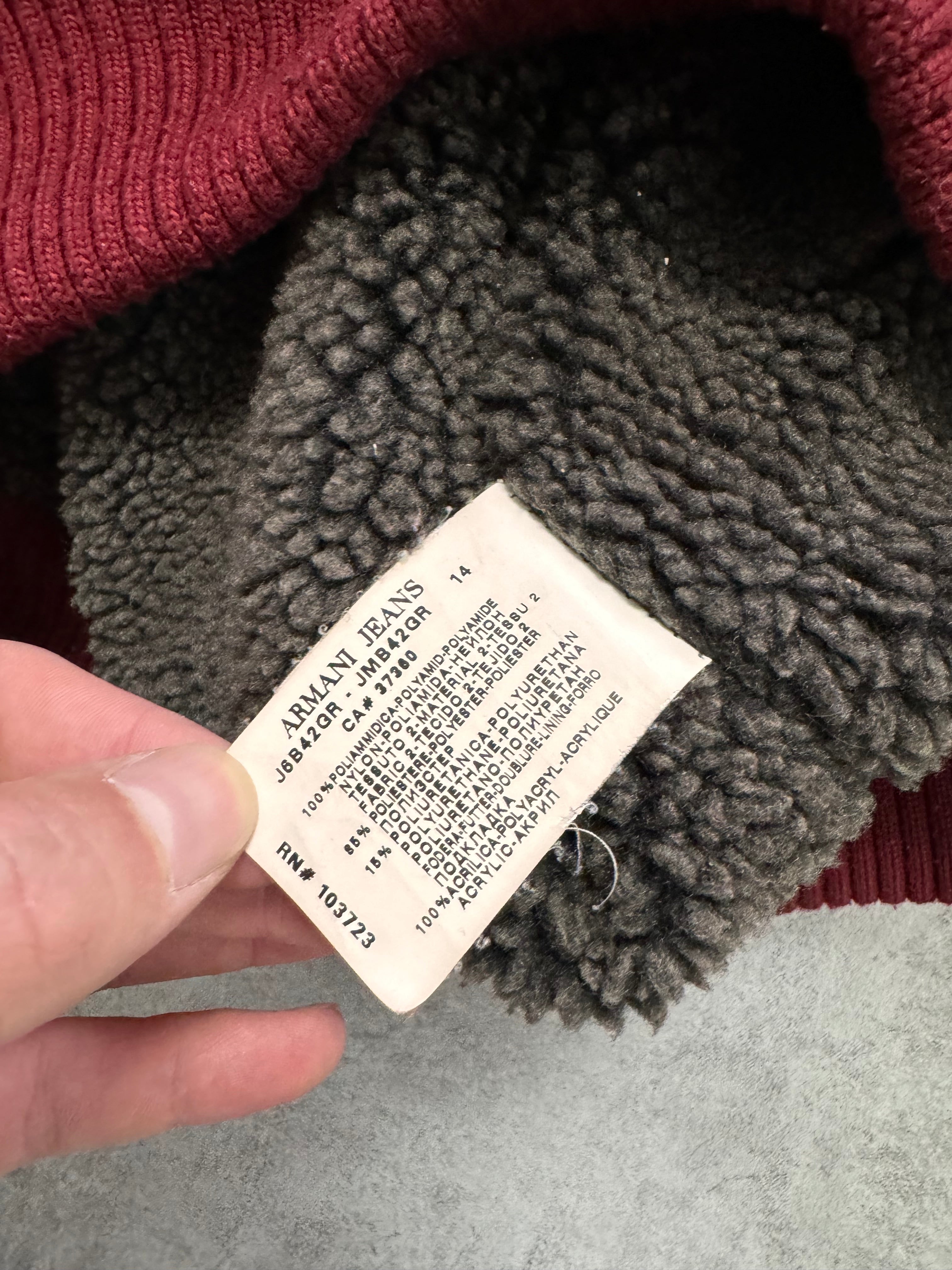 FW1998 Armani Hybrid Red Dragon Hide Bomber