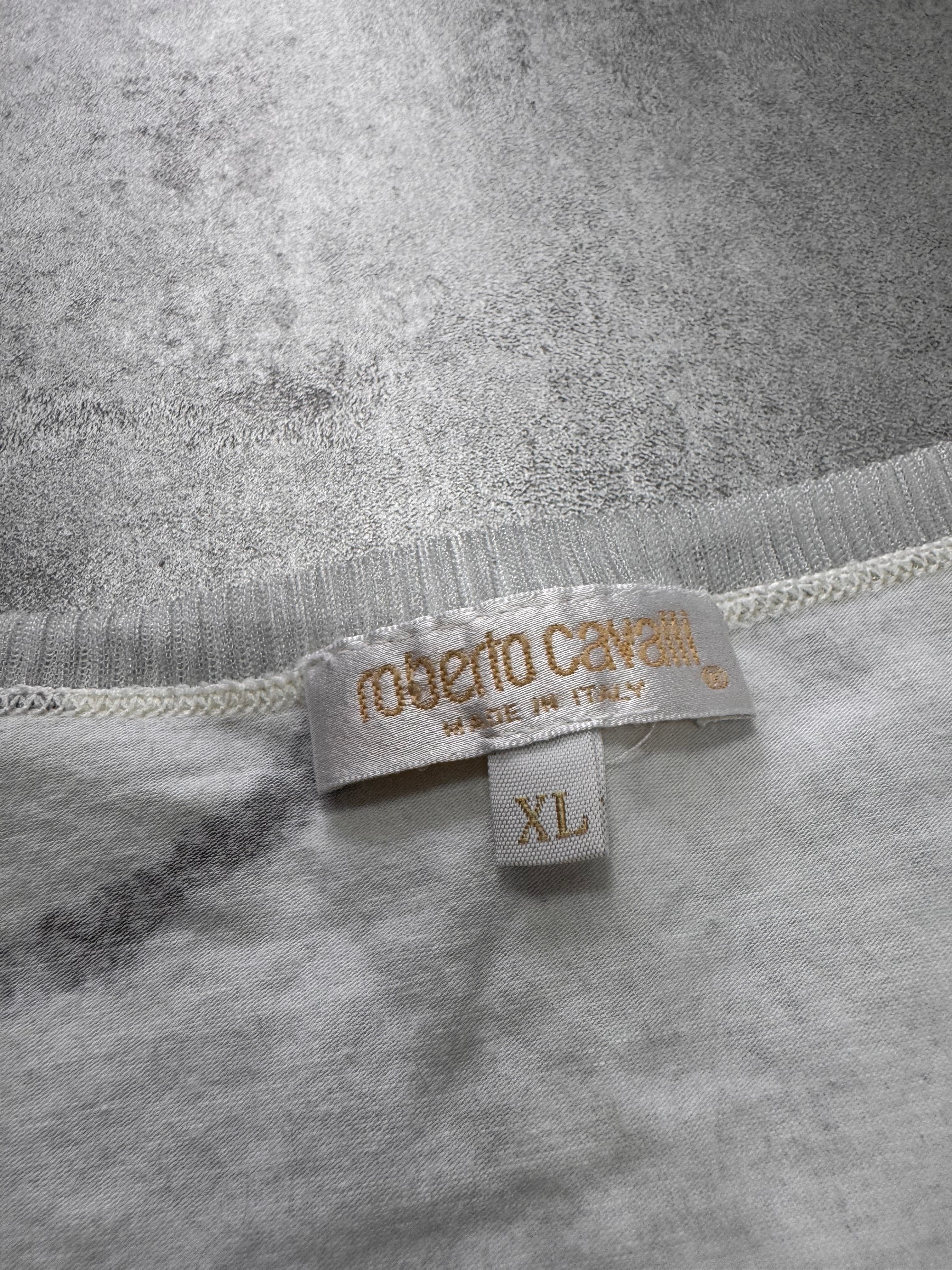 2000s Roberto Cavalli Zebra Marble Tee