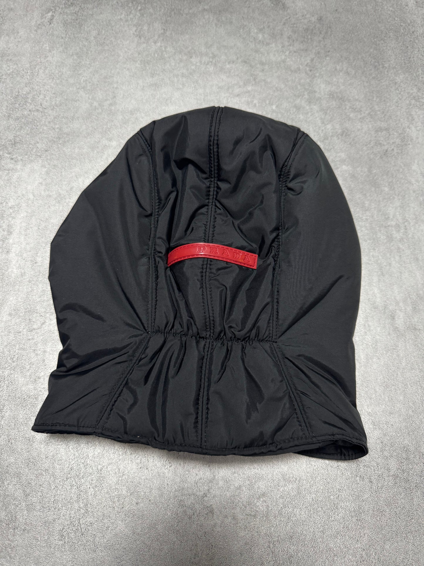 2000s Prada Black Nylon Balaclava (OS)