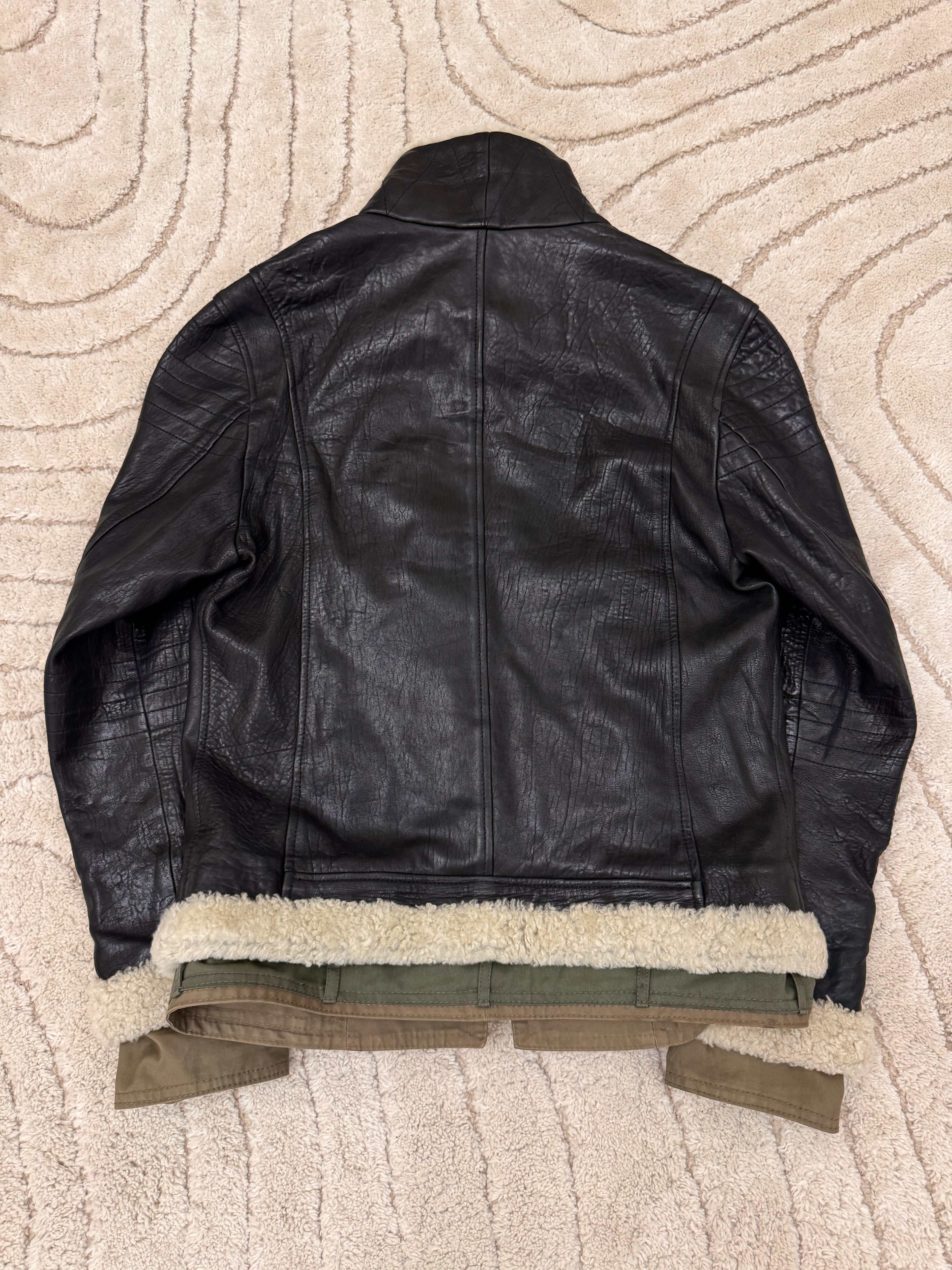 FW2005 Dolce & Gabbana Heavy Shearling Army Combat Jacket
