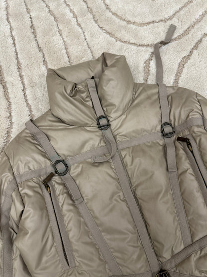 1990s Roberto Cavalli Parachute Bondage Puffer Jacket (XS)