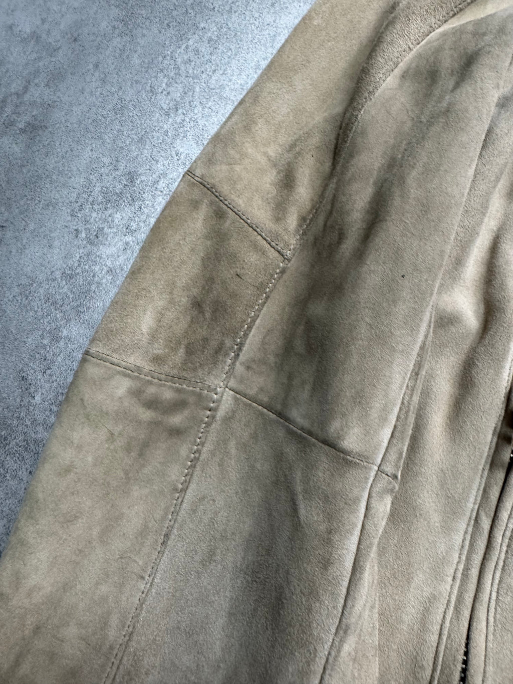 SS2009 Prada Beige Suede Leather Jacket