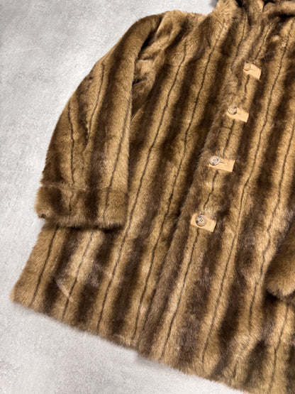 1990s Balmain Faux Fur Reversible Jacket (XL)